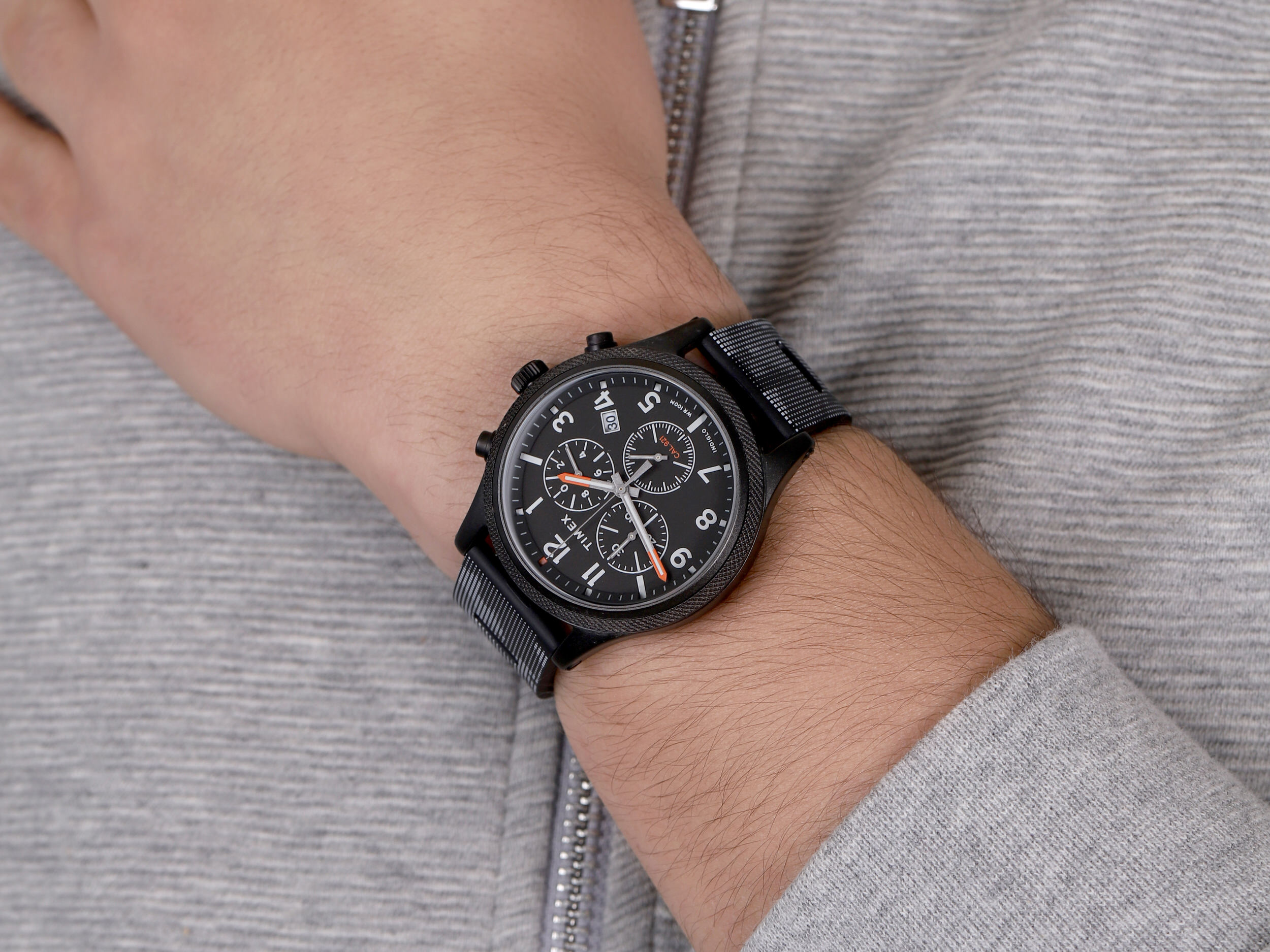 Timex TW2T33100 zegarek czarny sportowy Allied pasek - miniatura 4