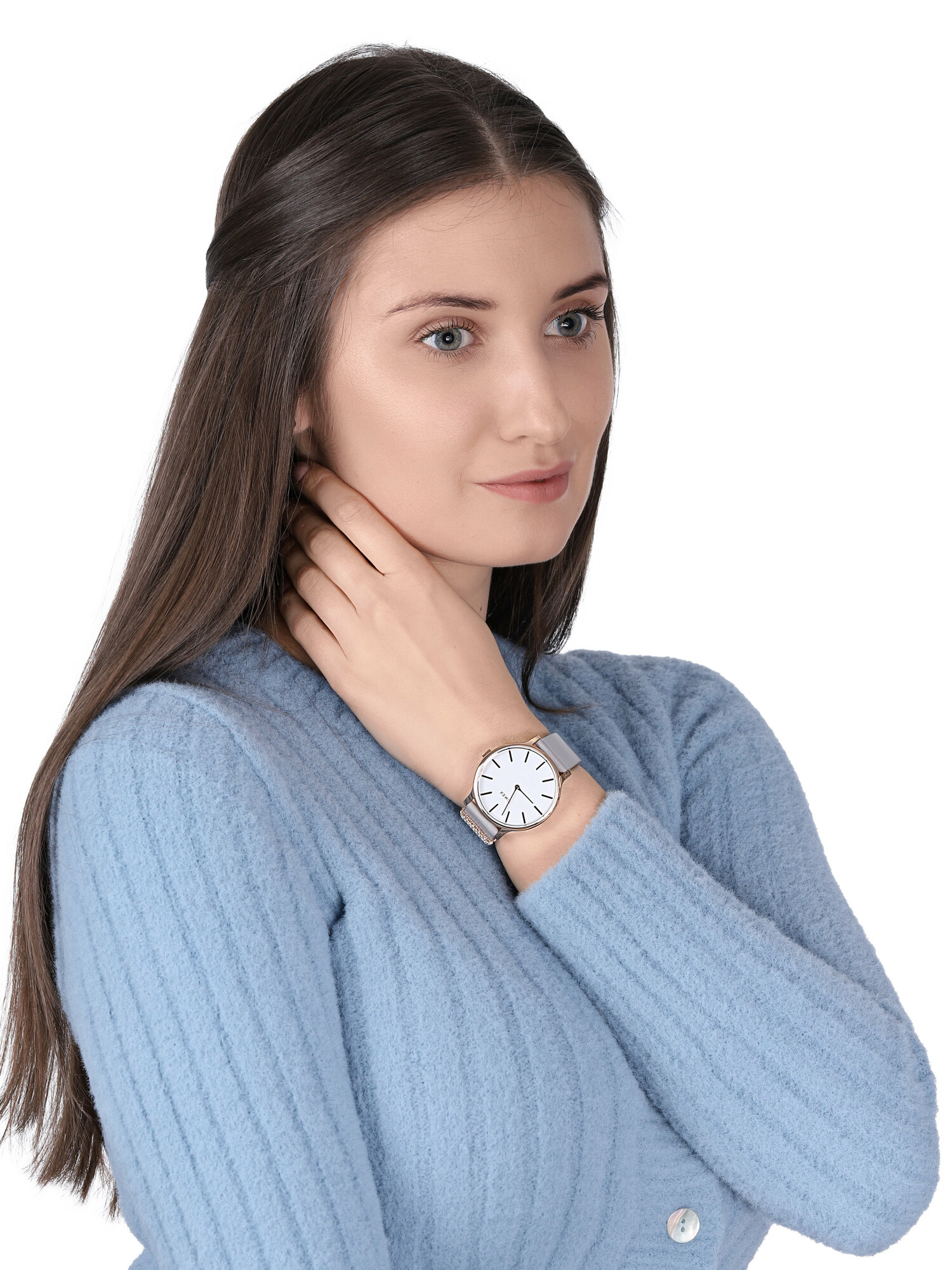 Timex TW2T45400 Transcend Transcend fashion/modowy zegarek różowe złoto - miniatura 2