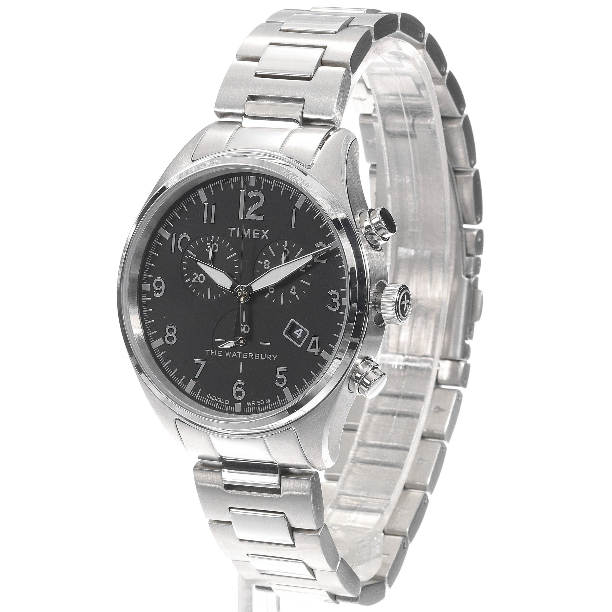 Timex TW2T70300 The Waterbury Waterbury sportowy zegarek srebrny - miniatura 2