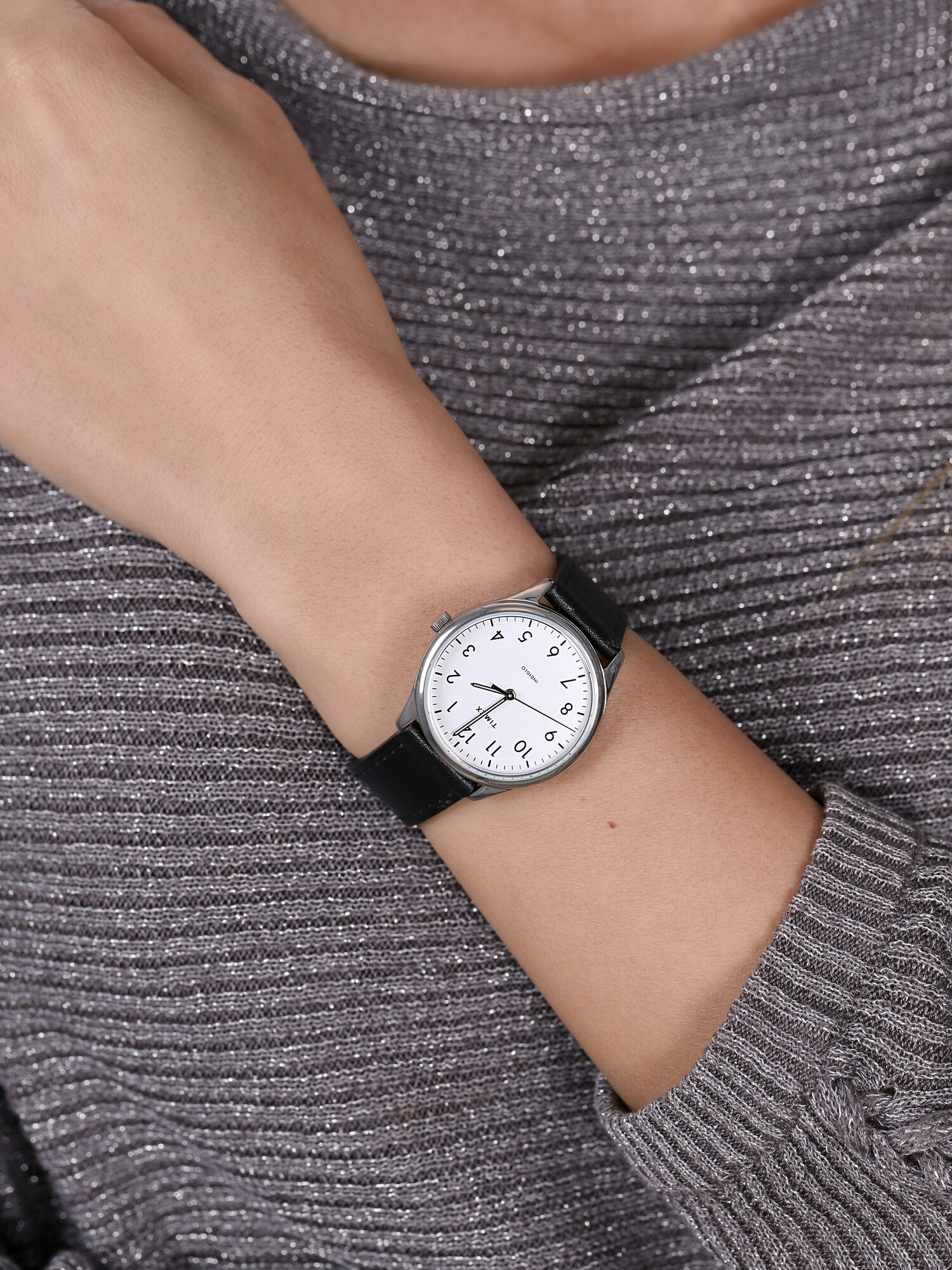 Timex TW2T72100 Easy Reader klasyczny zegarek srebrny - miniatura 3