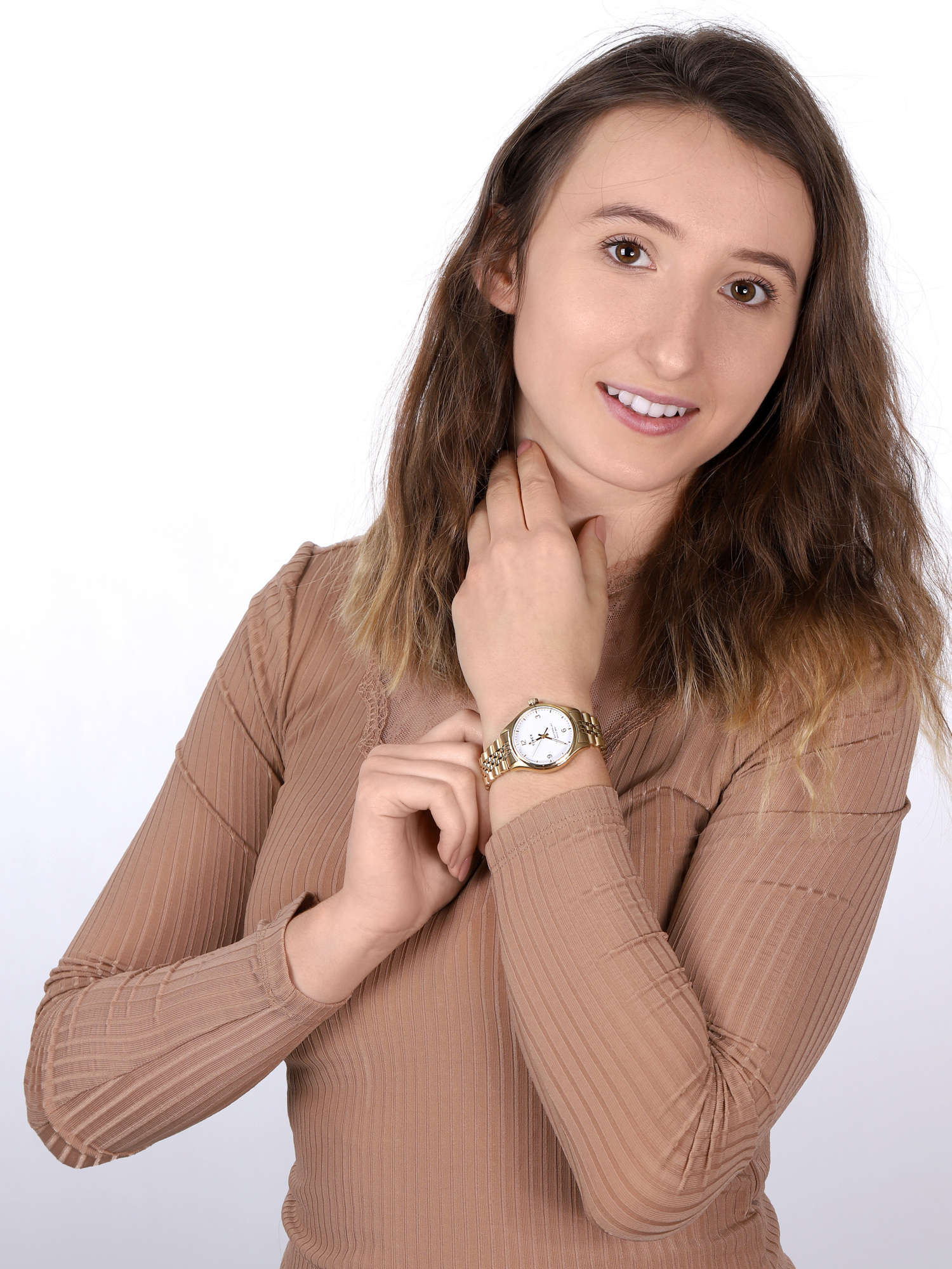 Timex TW2T74800 Waterbury klasyczny zegarek złoty
