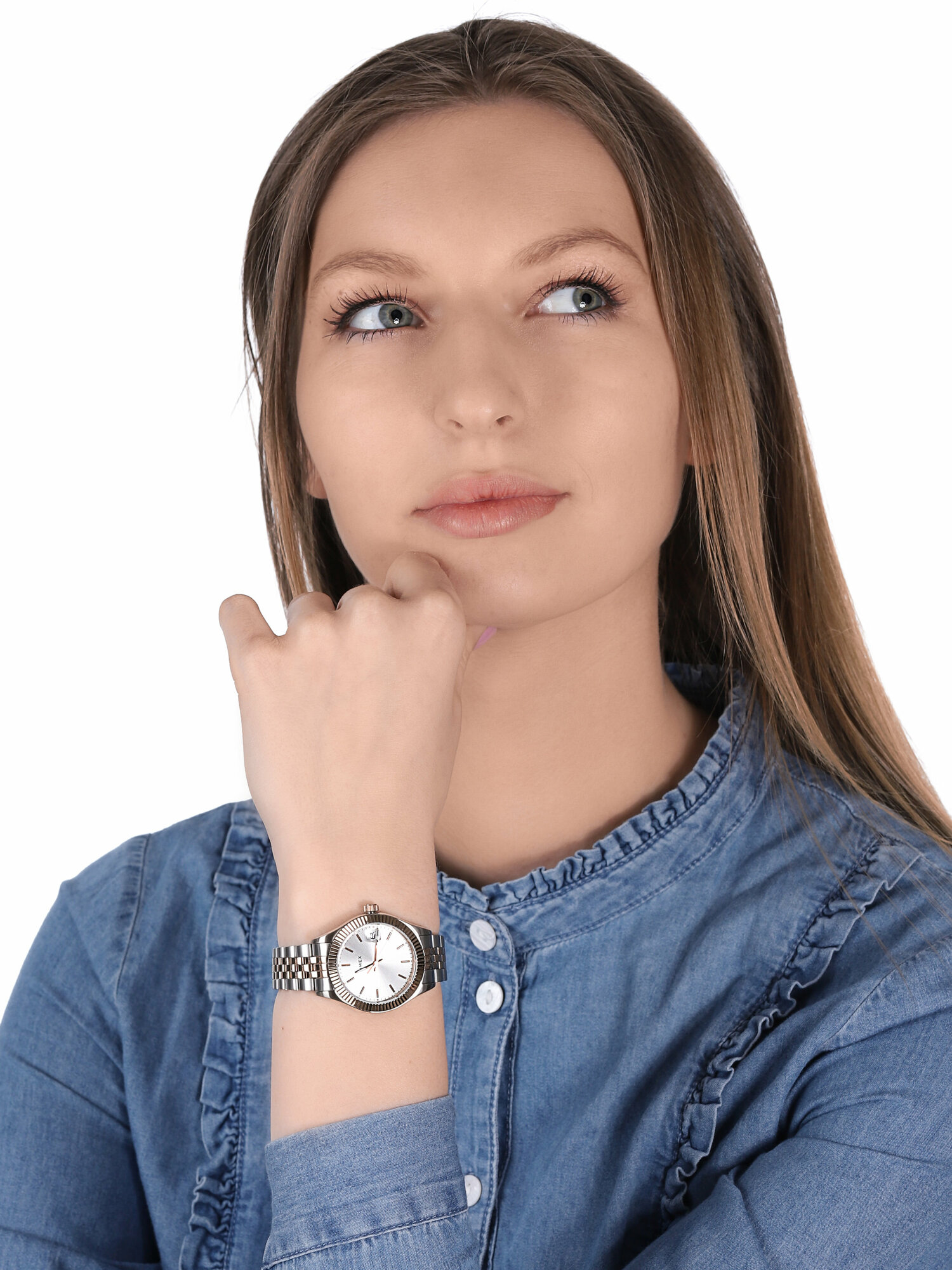 Timex TW2T87000 The Waterbury Waterbury klasyczny zegarek srebrny - miniatura 2