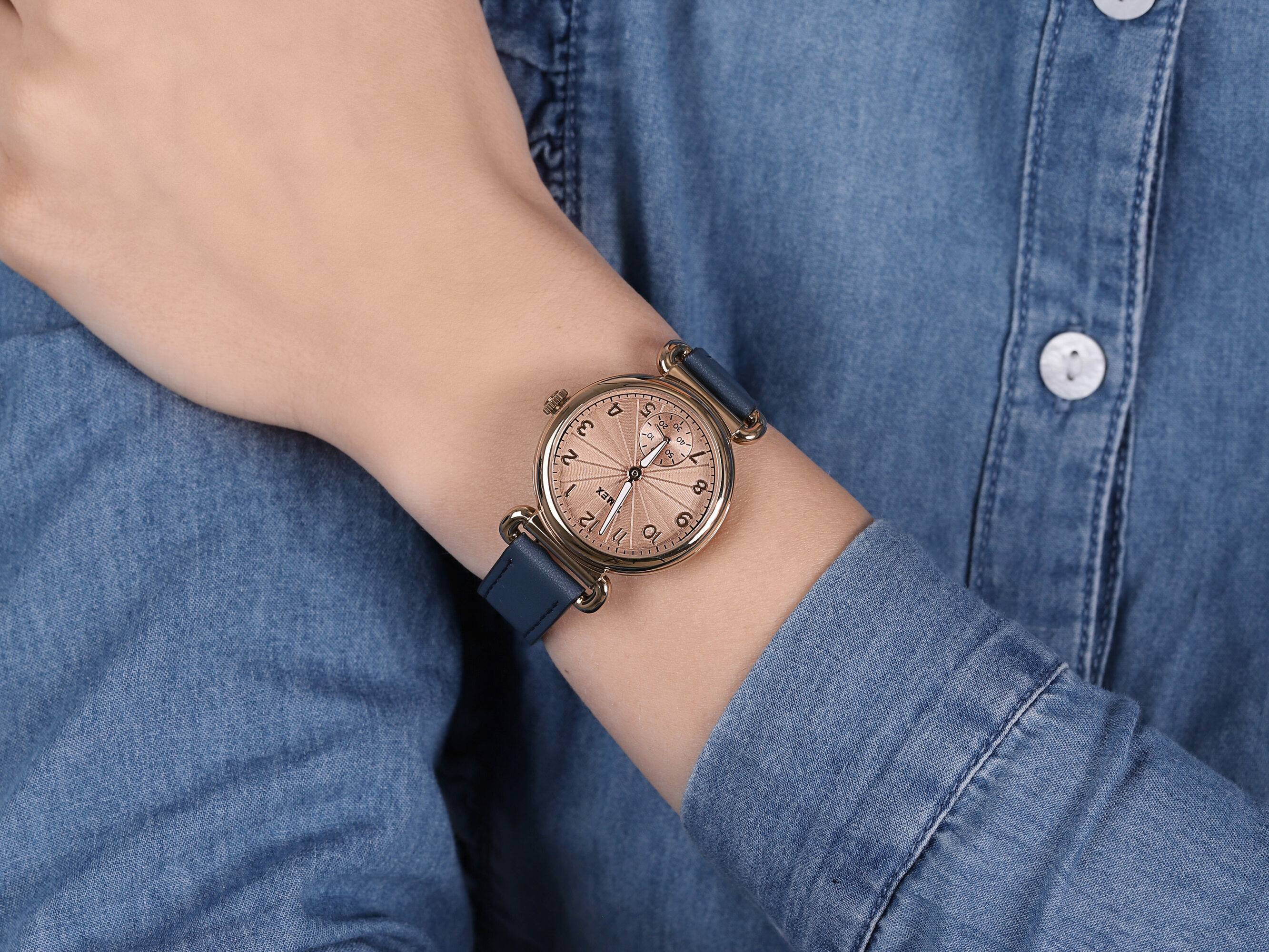 Timex TW2T88200 Model 23 Model 23 klasyczny zegarek różowe złoto - miniatura 4