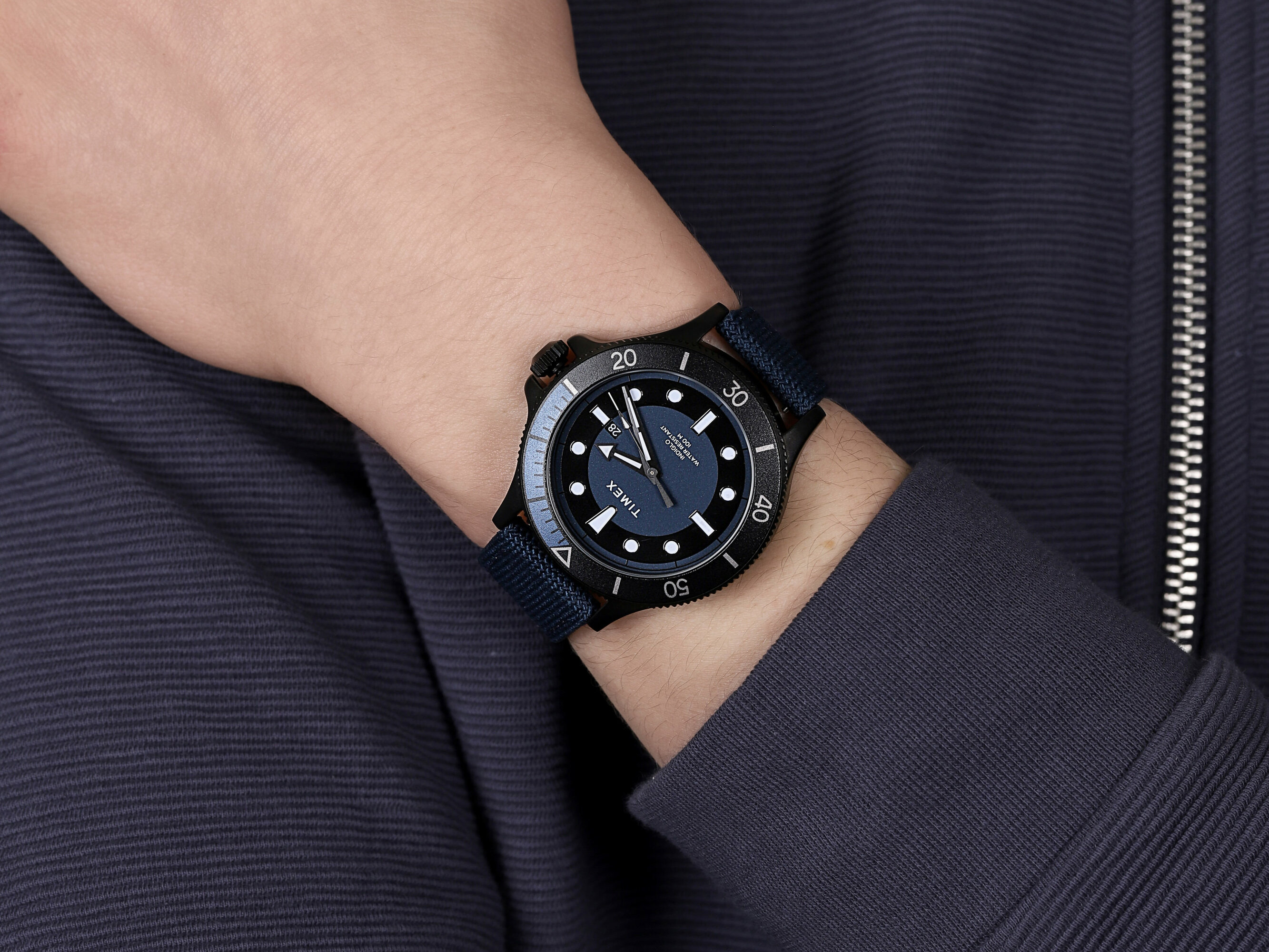 Timex TW2U10600 zegarek szary klasyczny Allied pasek - miniatura 4