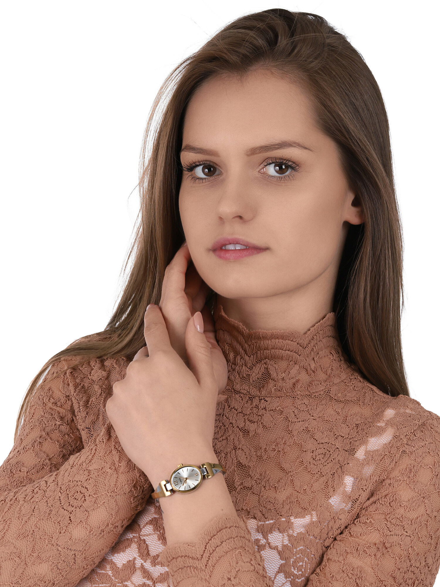 Timex TW2U12100 zegarek różowe złoto klasyczny Main Street bransoleta - miniatura 2