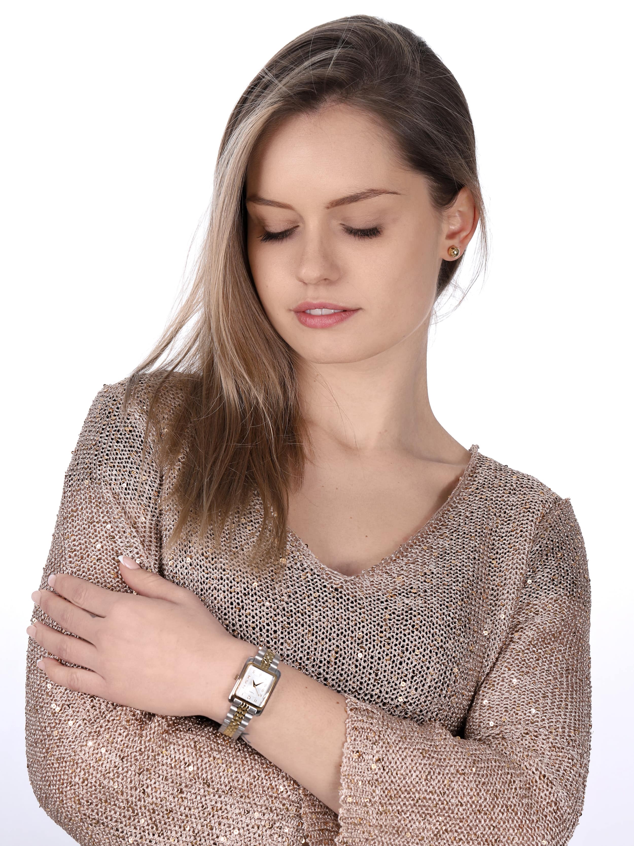 Timex TW2U14200 zegarek srebrny klasyczny Addison bransoleta - miniatura 2