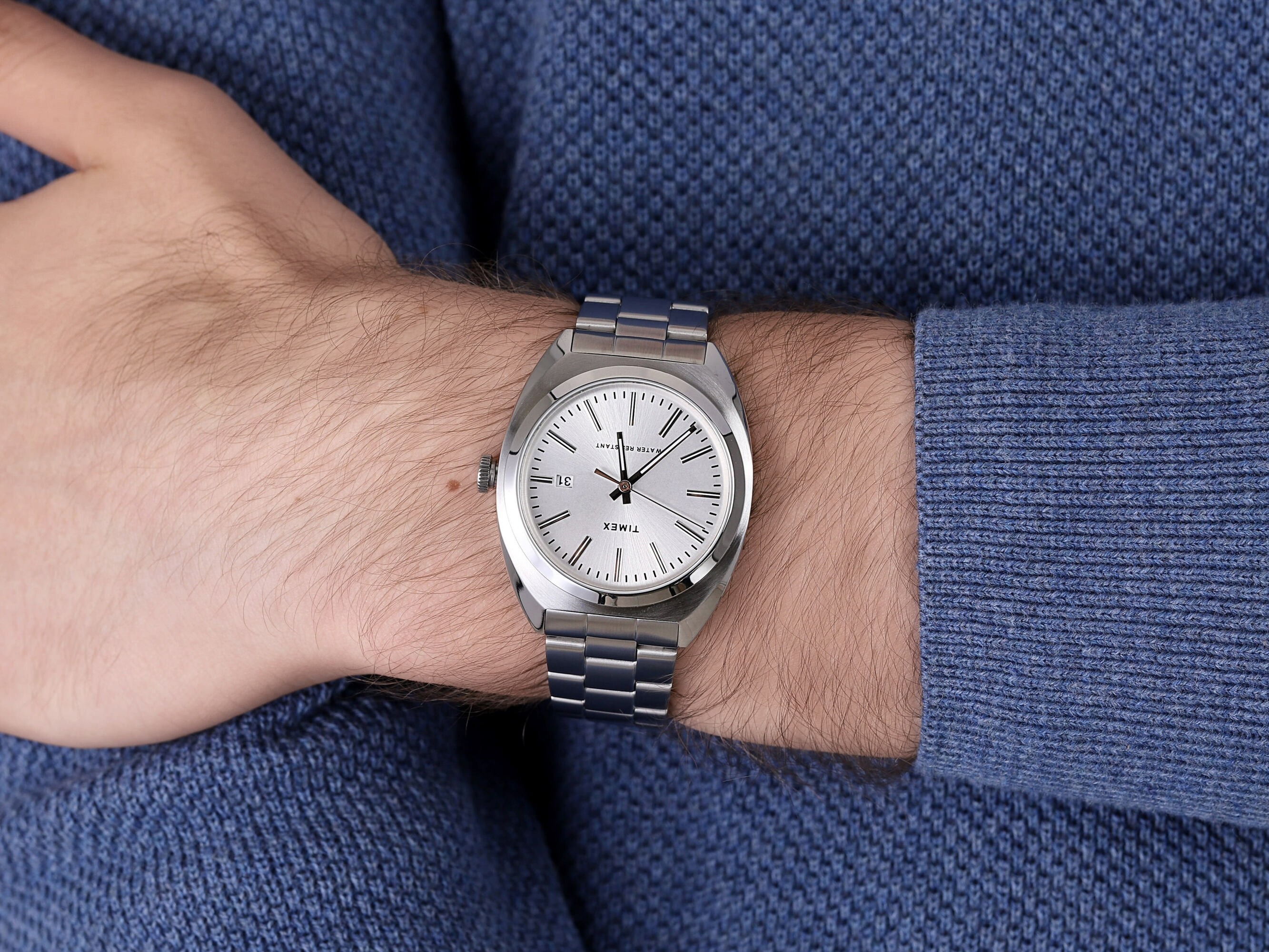 Timex TW2U15600 Milano Milano klasyczny zegarek srebrny - miniatura 4