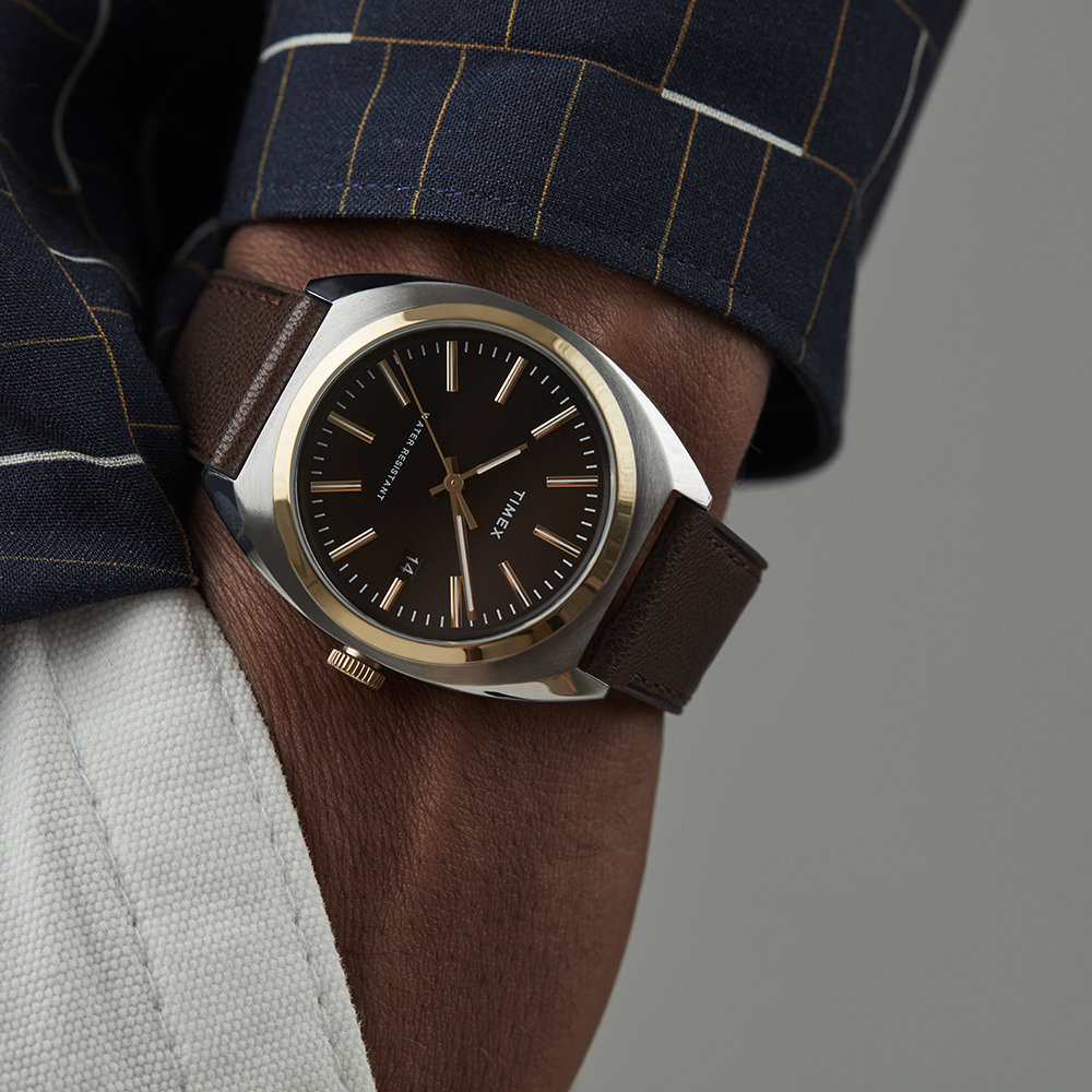 Timex TW2U15800 zegarek srebrny klasyczny Milano pasek - miniatura 8