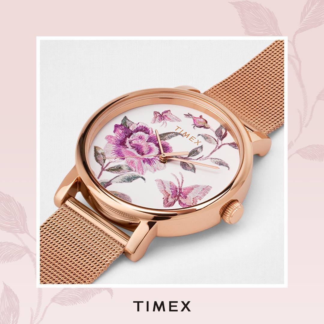 Timex TW2U19500 Full Bloom klasyczny zegarek różowe złoto - miniatura 9