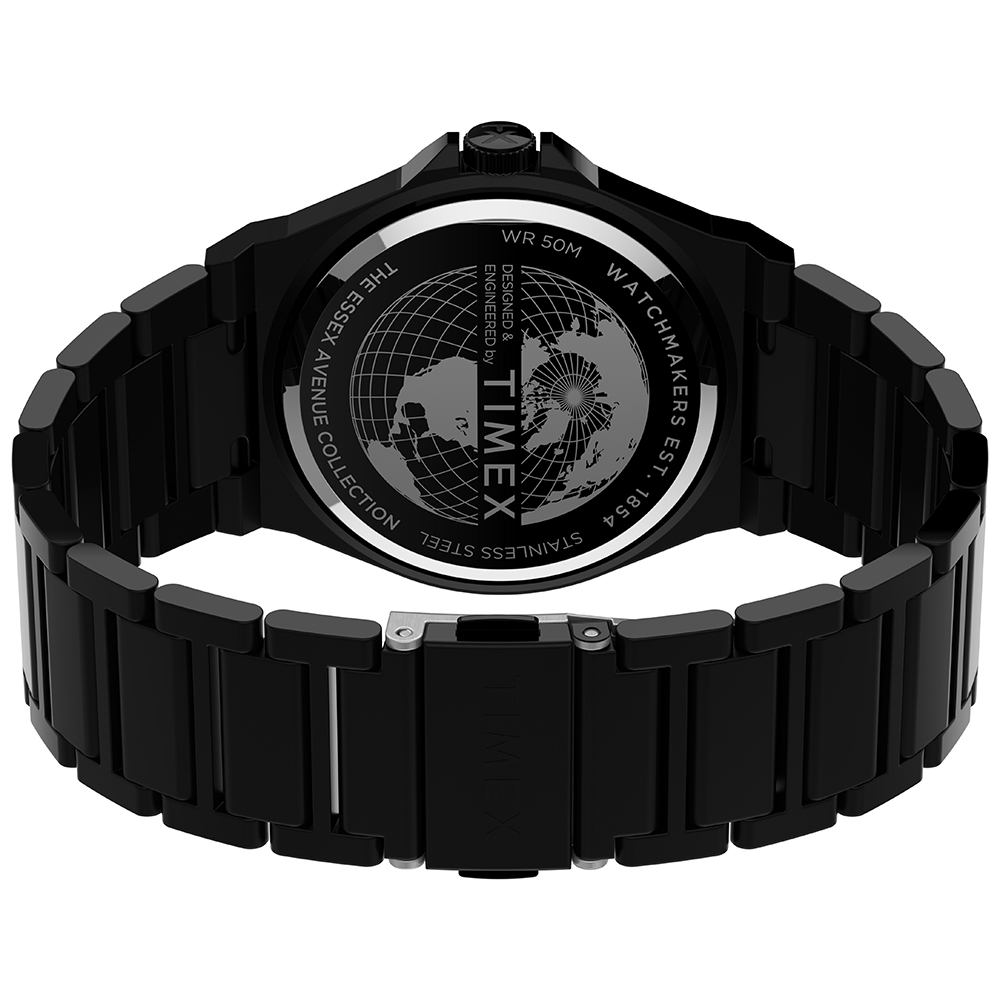 Timex TW2U42300 zegarek srebrny klasyczny Essex Avenue bransoleta - miniatura 7