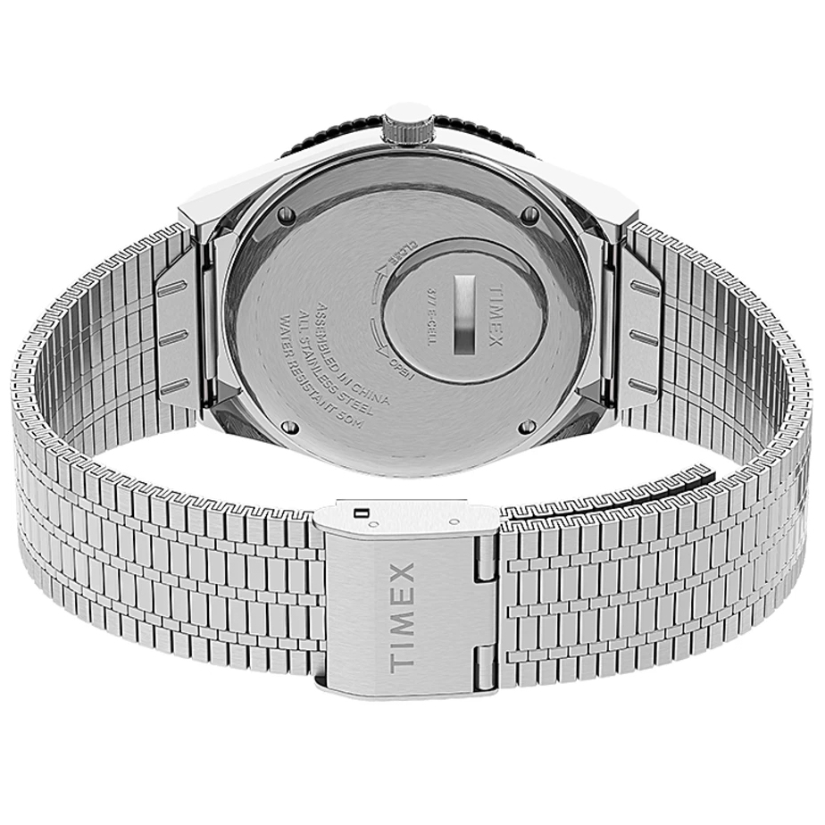 Timex TW2U61800 zegarek czarny klasyczny Q Timex Reissue bransoleta - miniatura 5