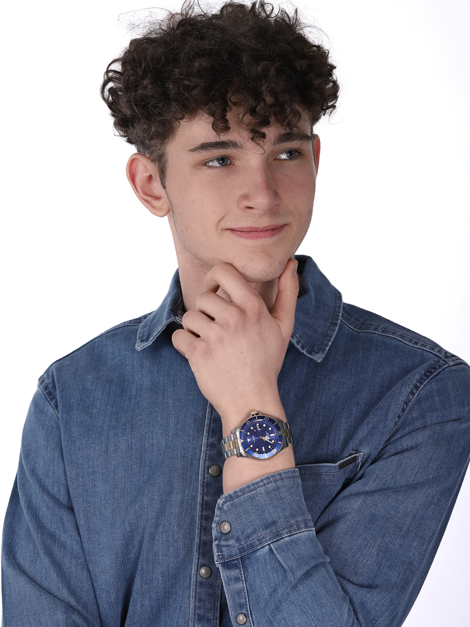 Timex TW2U71800 zegarek srebrny klasyczny Harborside bransoleta