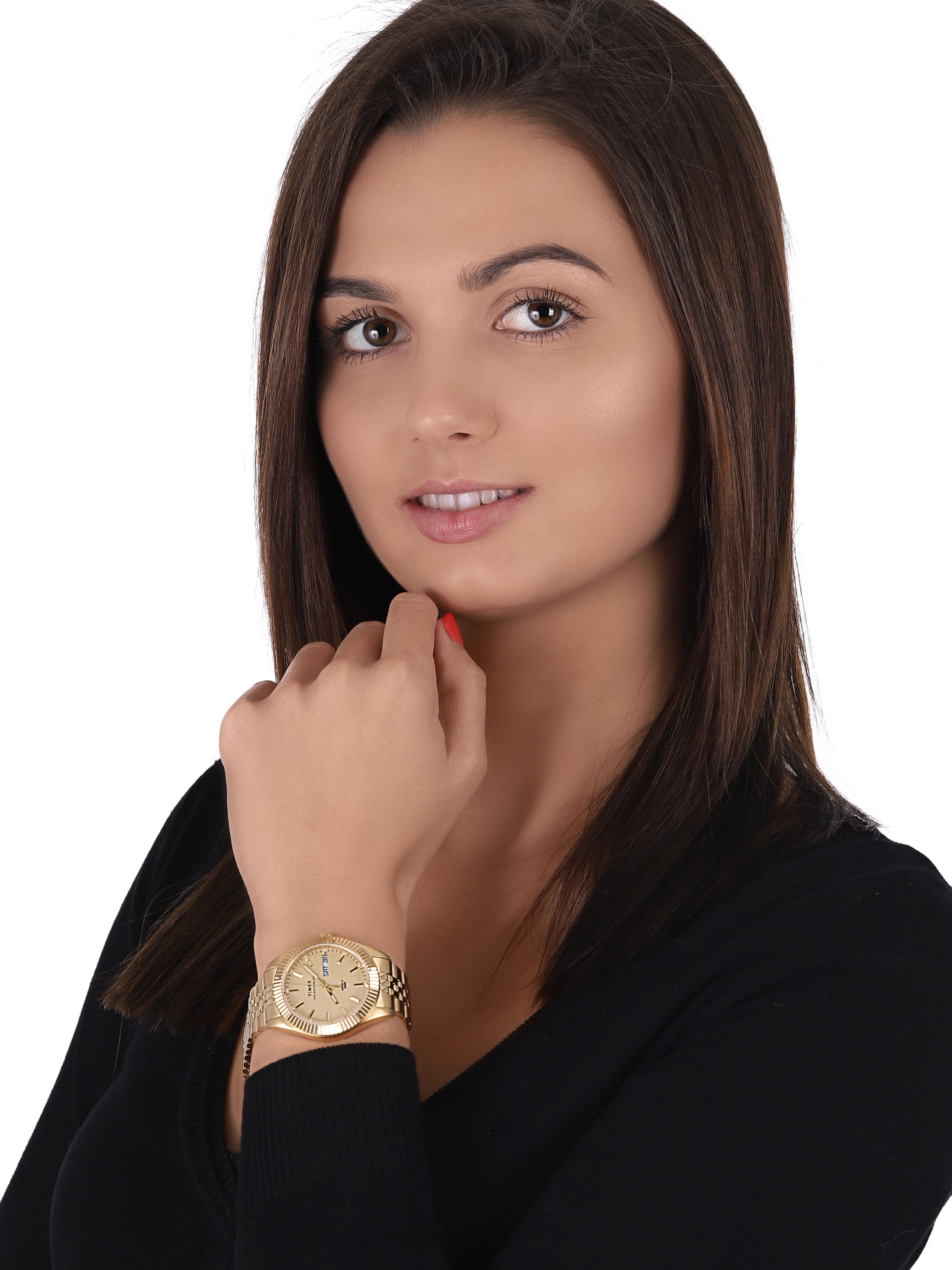 Timex TW2U78500 Waterbury Waterbury Legacy Boyfriend 36mm zegarek damski klasyczny mineralne - miniatura 2
