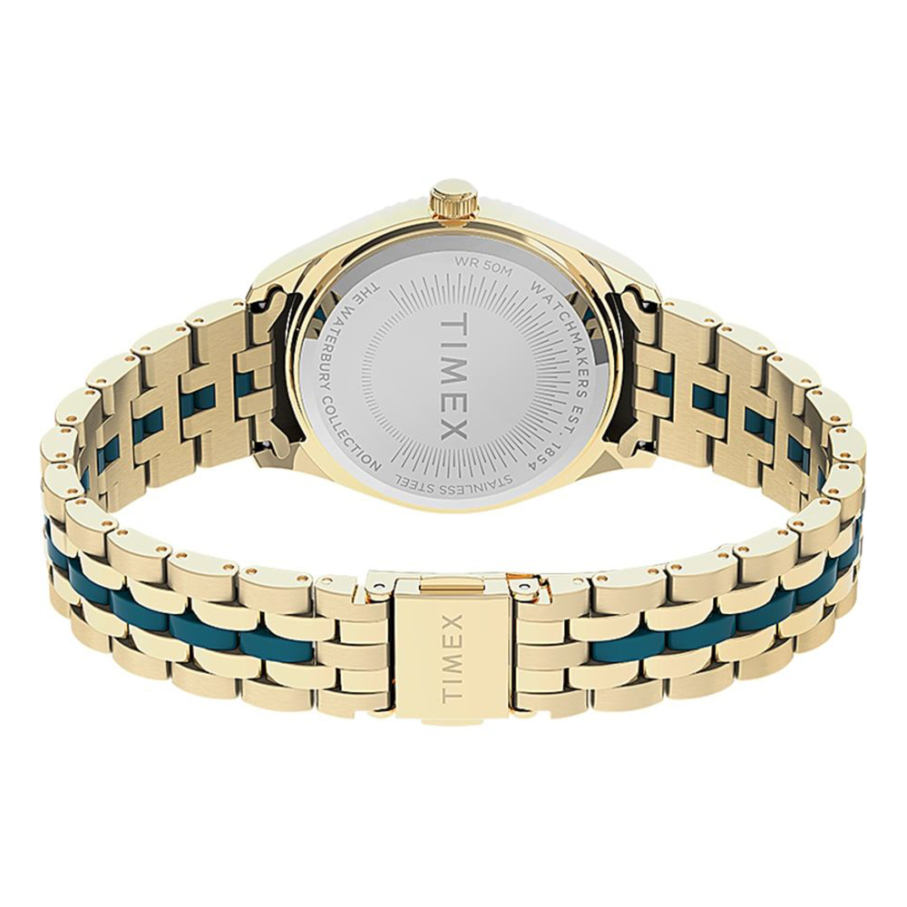 Timex TW2U82600 zegarek złoty klasyczny Waterbury bransoleta - miniatura 6