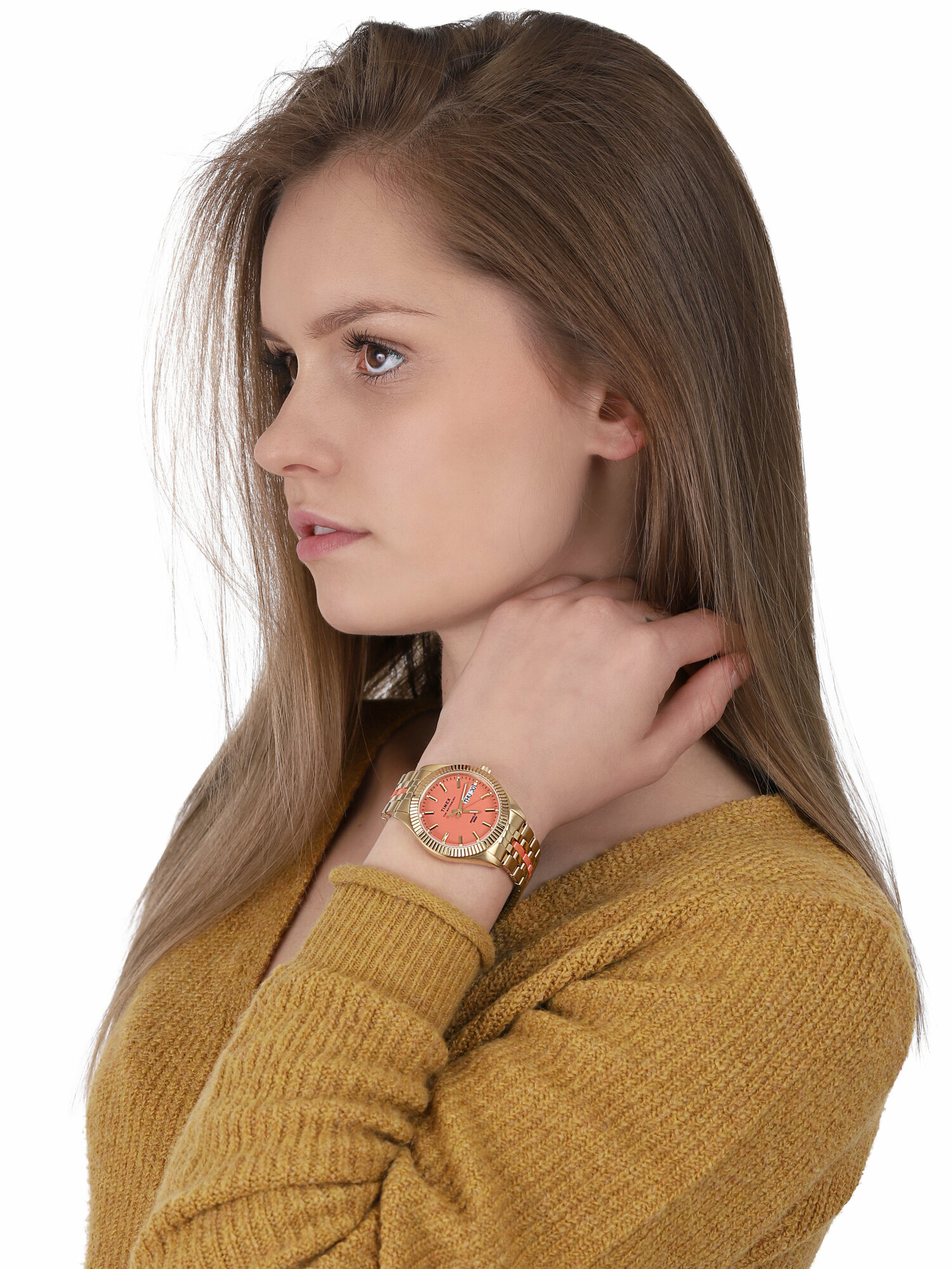 Timex TW2U82700 Waterbury Waterbury Legacy Boyfriend Malibu 36mm zegarek damski klasyczny mineralne - miniatura 2
