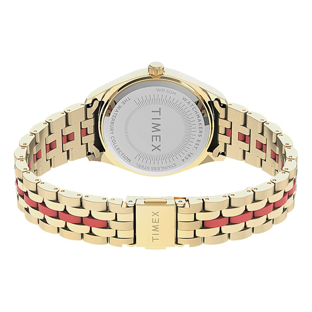 Timex TW2U82700 zegarek złoty klasyczny Waterbury bransoleta - miniatura 6