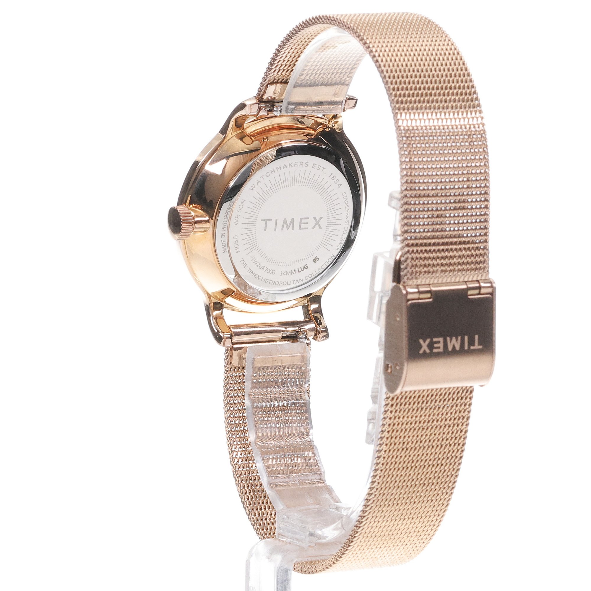 Timex TW2U87000 Transcend Transcend klasyczny zegarek różowe złoto - miniatura 4