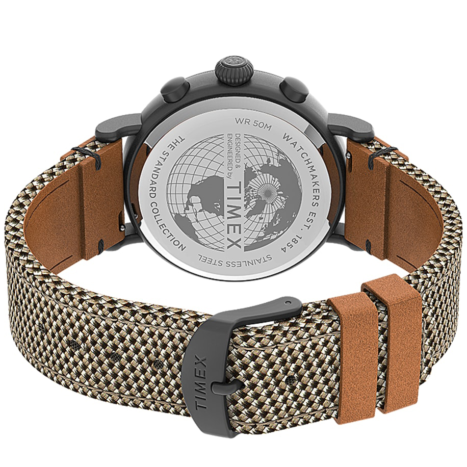 Timex TW2U89400 zegarek srebrny klasyczny Standard pasek - miniatura 5