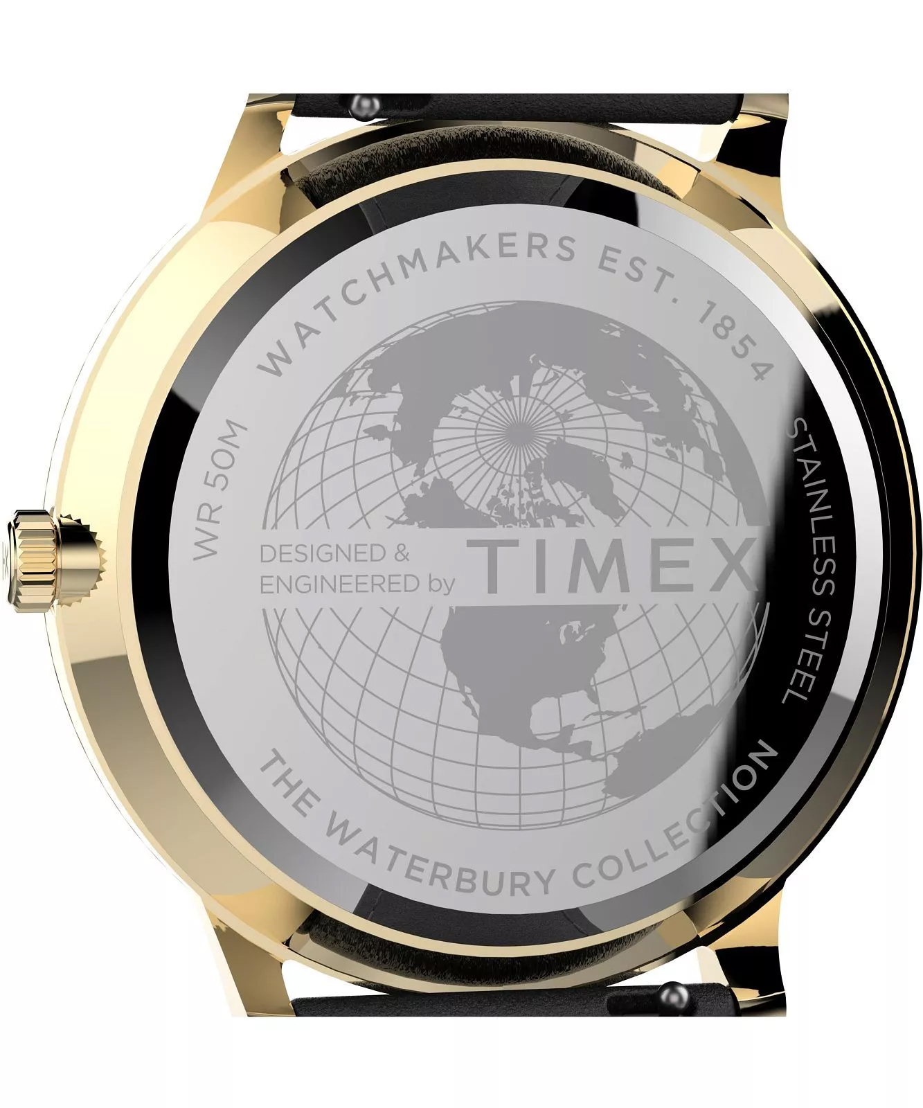 Timex TW2U97300 zegarek złoty klasyczny Waterbury pasek - miniatura 7