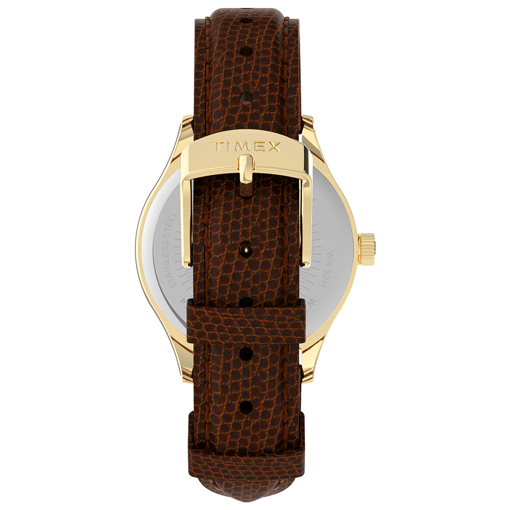 Timex TW2U97800 zegarek złoty klasyczny Waterbury pasek - miniatura 6