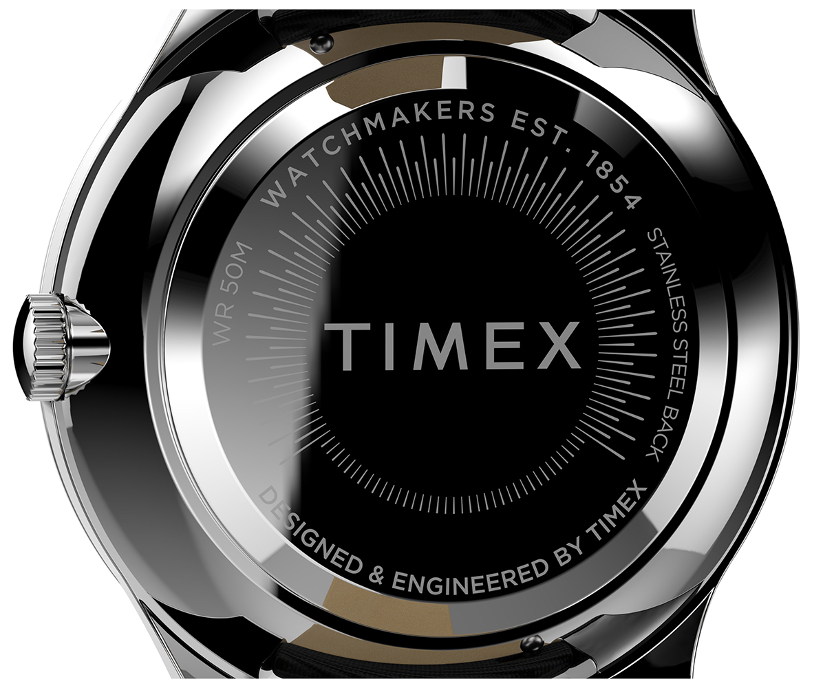 Timex TW2V01100 zegarek srebrny klasyczny City pasek - miniatura 8