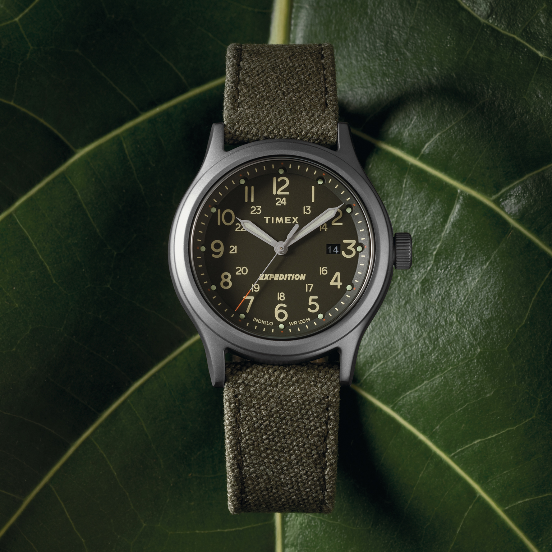 Timex TW2V07100 zegarek srebrny klasyczny Expedition pasek - miniatura 5