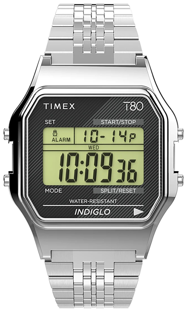 Timex T80 34mm Stainless Steel Bracelet TW2V19000