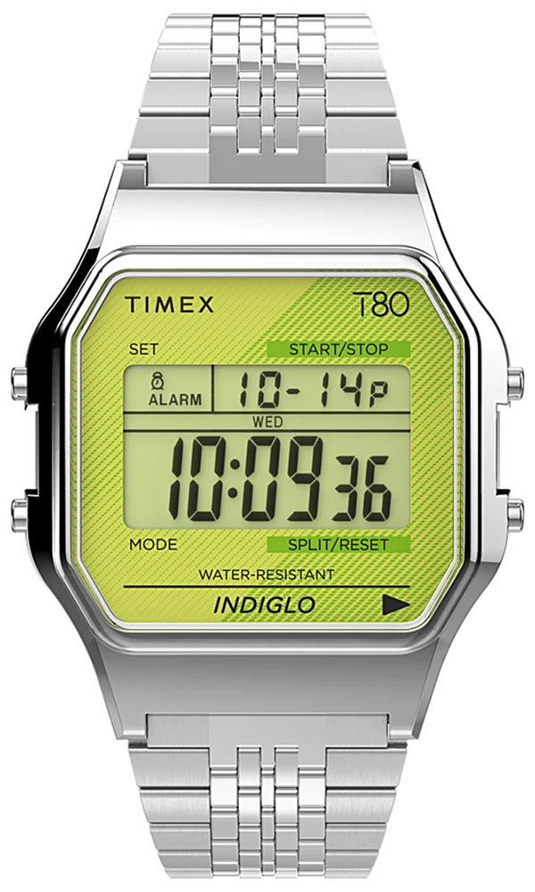 Timex T80 34mm Stainless Steel Bracelet TW2V19300