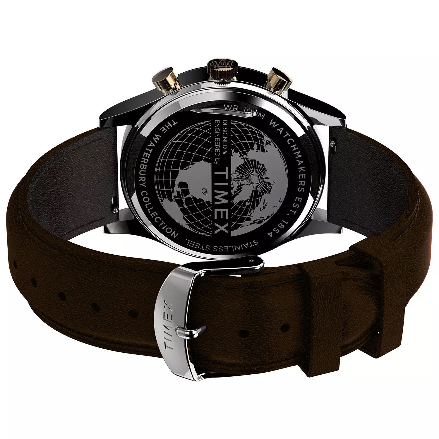 Timex TW2V28600 zegarek srebrny sportowy Waterbury pasek - miniatura 4