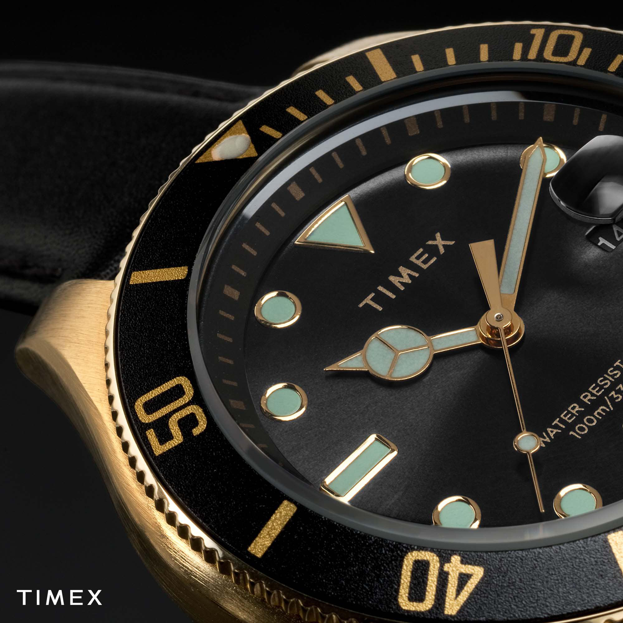 Timex TW2V42200 Harborside Harborside Coast 43mm Leather Strap zegarek męski klasyczny mineralne