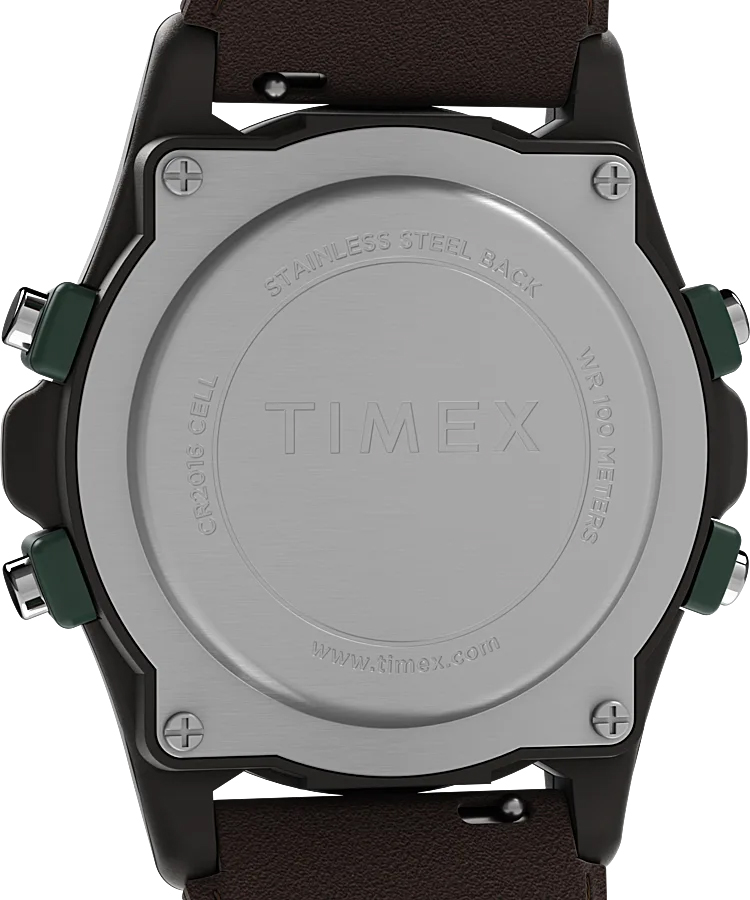 Timex TW2V44300 zegarek czarny sportowy Atlantis pasek
