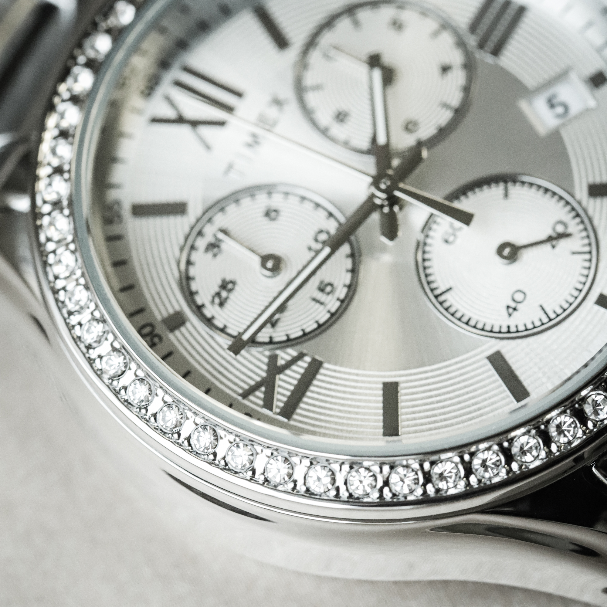 Timex TW2V57600 Dress Chronograph Silver Fashion elegancki zegarek srebrny