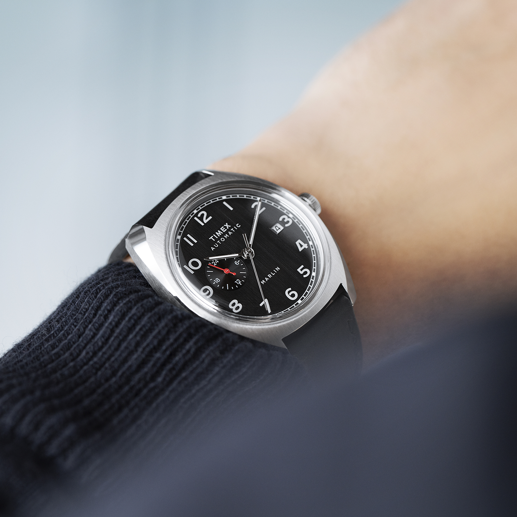 Timex TW2V62100 Marlin Automatic Marlin klasyczny zegarek srebrny - miniatura 9