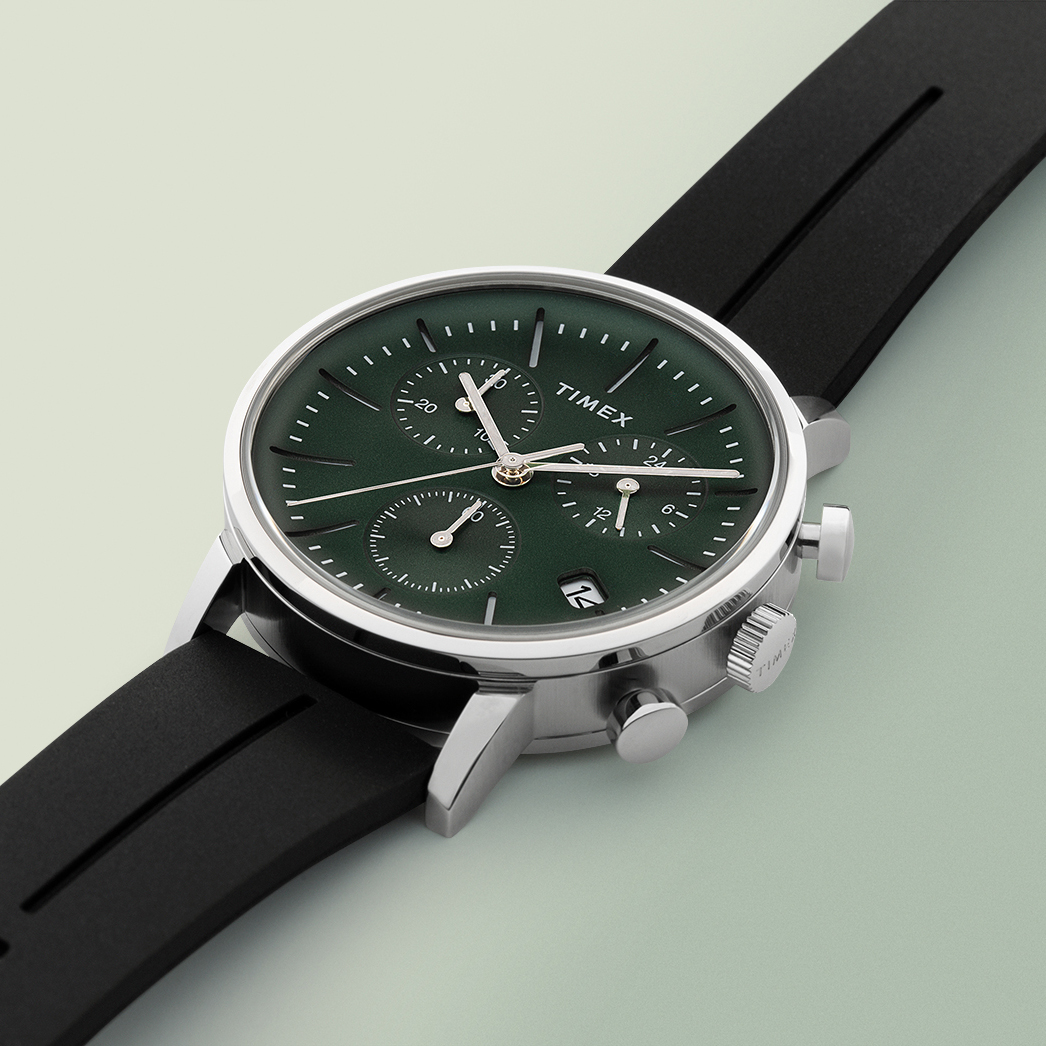 Timex TW2V70600 zegarek srebrny klasyczny Midtown pasek - miniatura 5