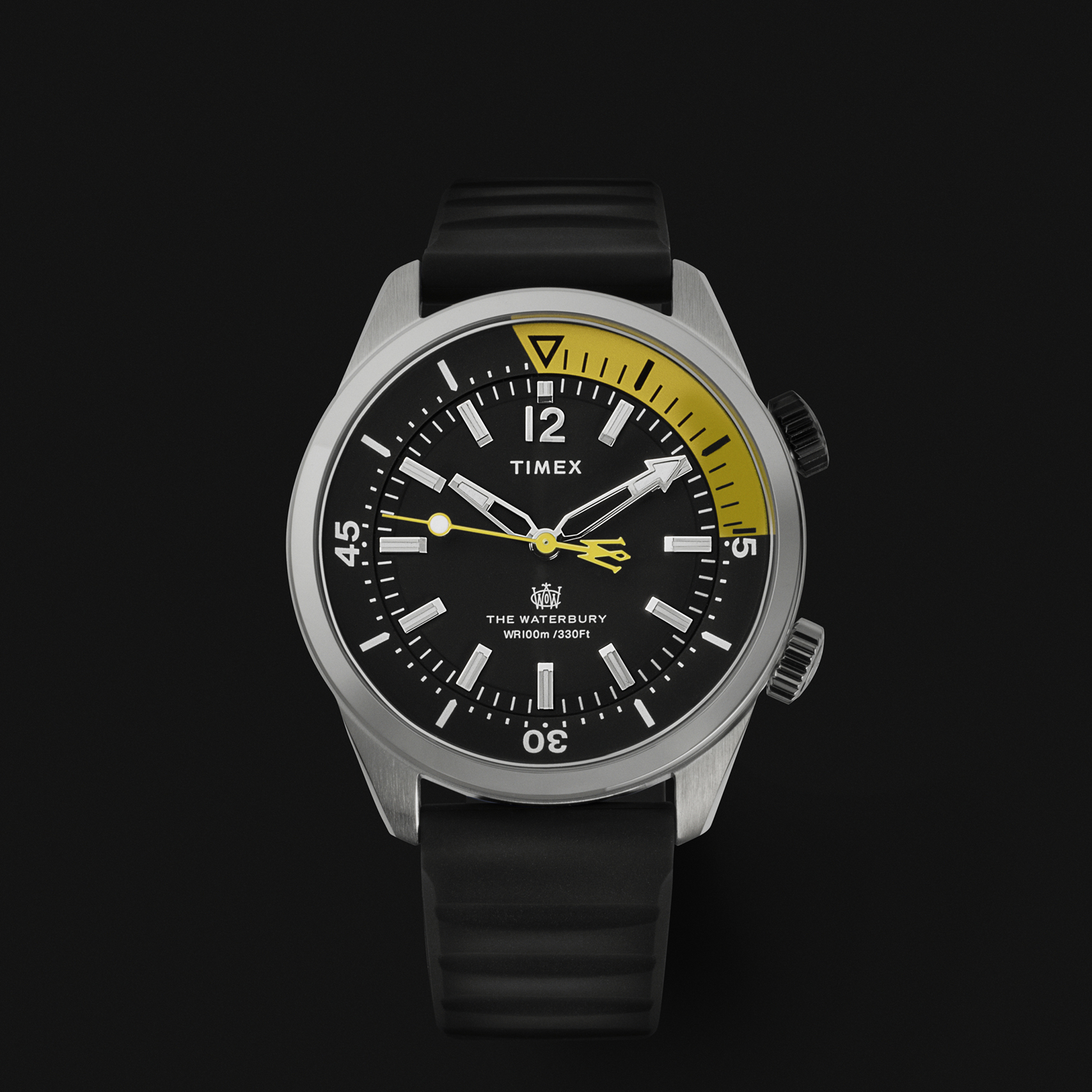 Timex TW2V73400 zegarek srebrny klasyczny Waterbury pasek