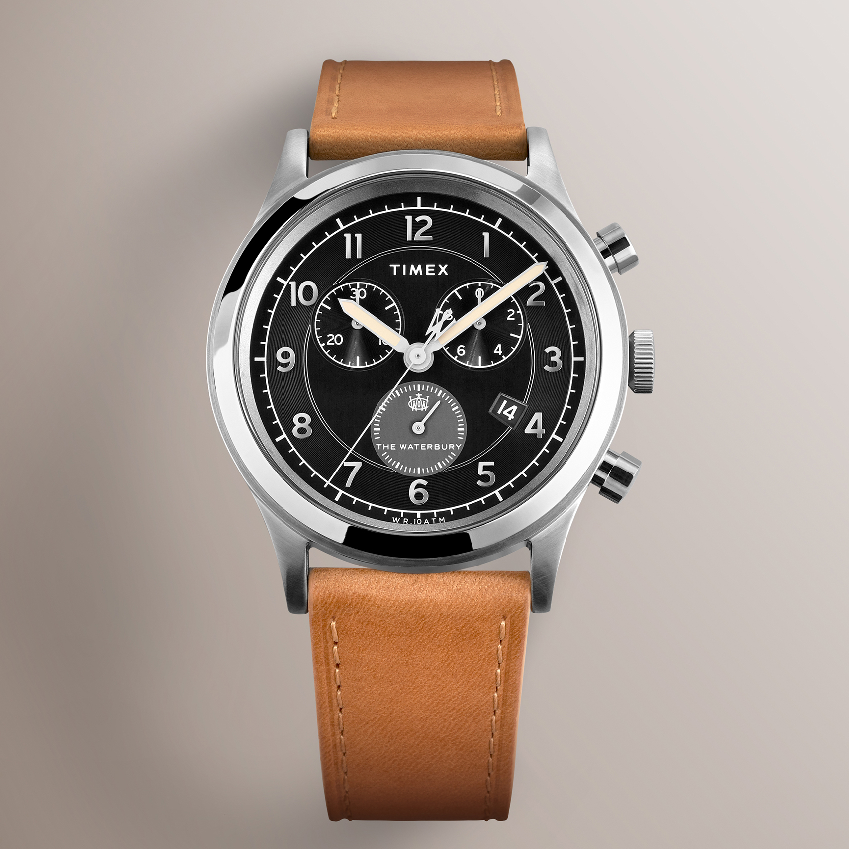 Timex TW2V73900 zegarek srebrny klasyczny Waterbury pasek
