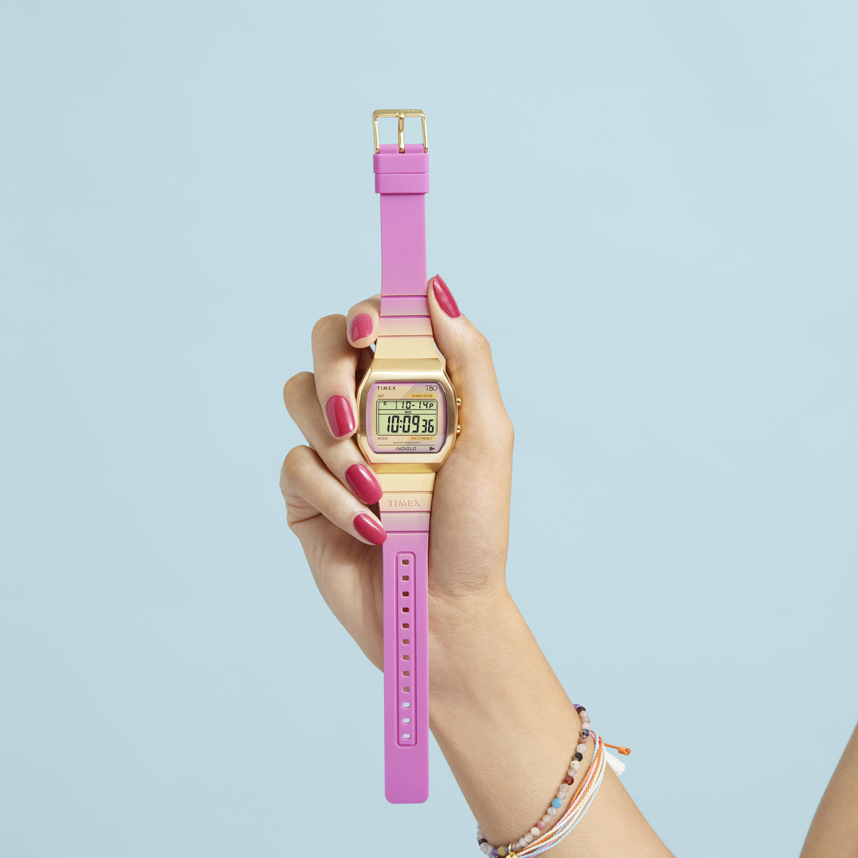 Timex TW2V74400 T80 T80 36mm zegarek damski sportowy akrylowe - miniatura 8