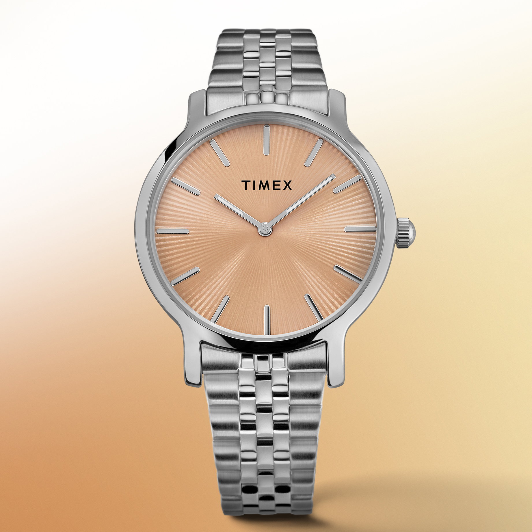 Timex TW2V77400 zegarek srebrny klasyczny Transcend bransoleta