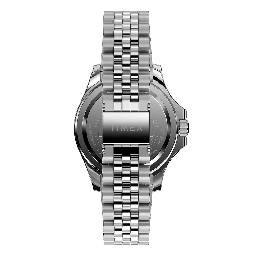 Timex TW2V79600 zegarek srebrny klasyczny Trend bransoleta - miniatura 5