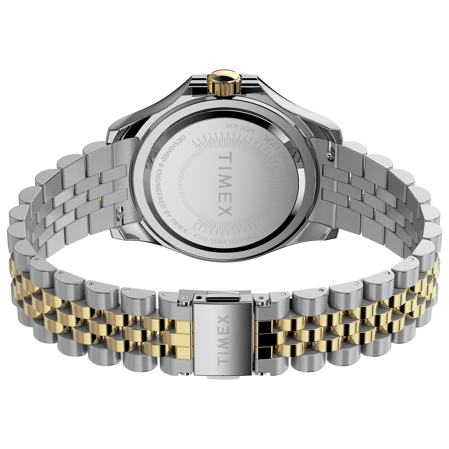 Timex TW2V80100 zegarek srebrny klasyczny Trend bransoleta - miniatura 4