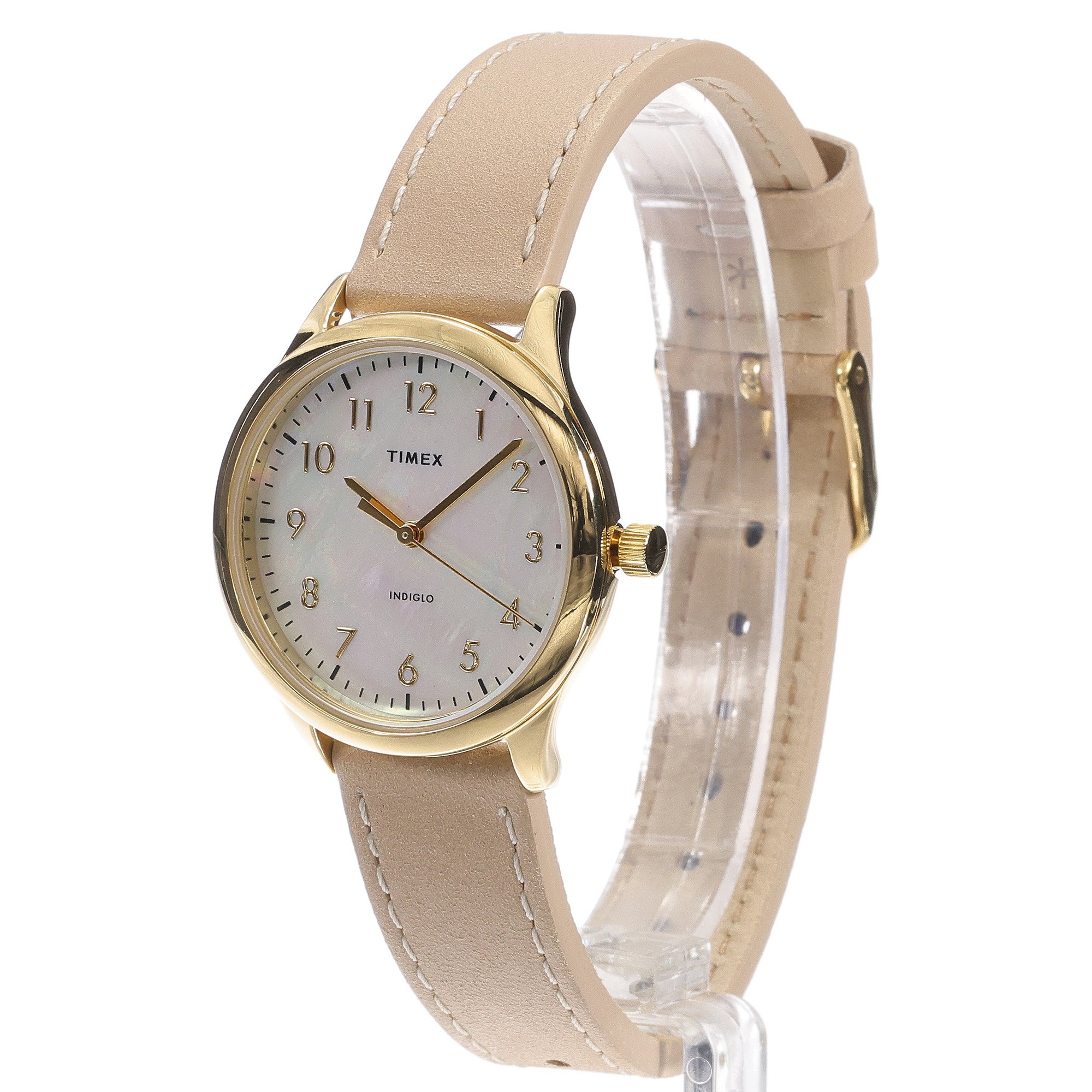 Timex TW2W15800 zegarek złoty elegancki Damskie pasek - miniatura 2