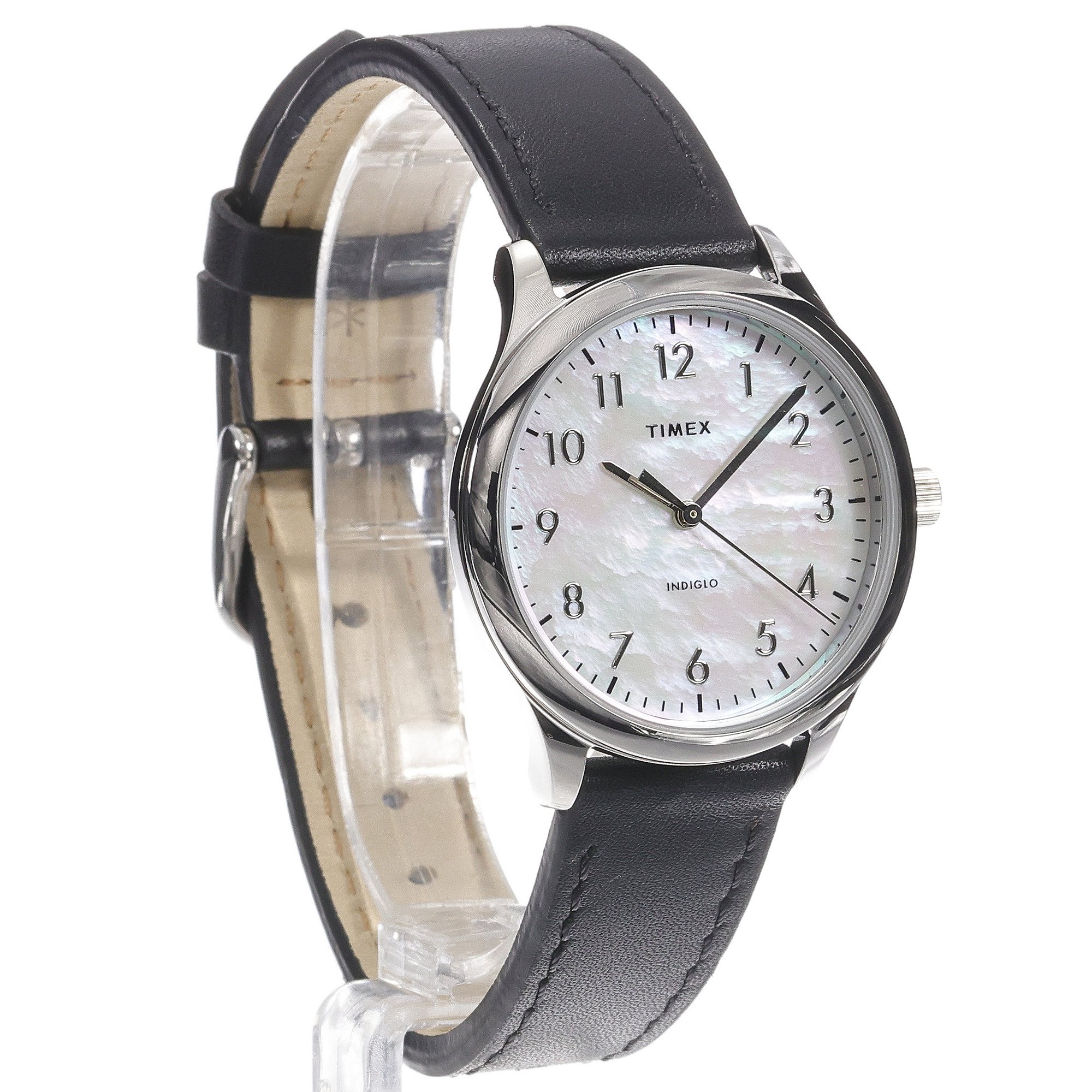 Timex TW2W15900 zegarek srebrny klasyczny Easy Reader pasek - miniatura 3