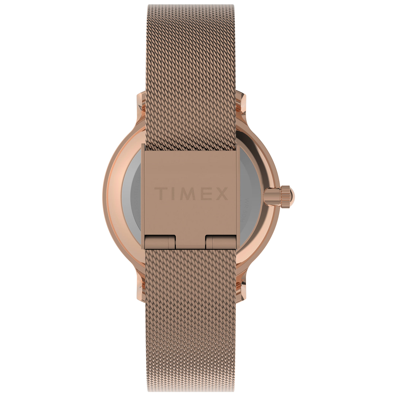 Timex TW2W21400 zegarek różowe złoto klasyczny Transcend bransoleta - miniatura 3