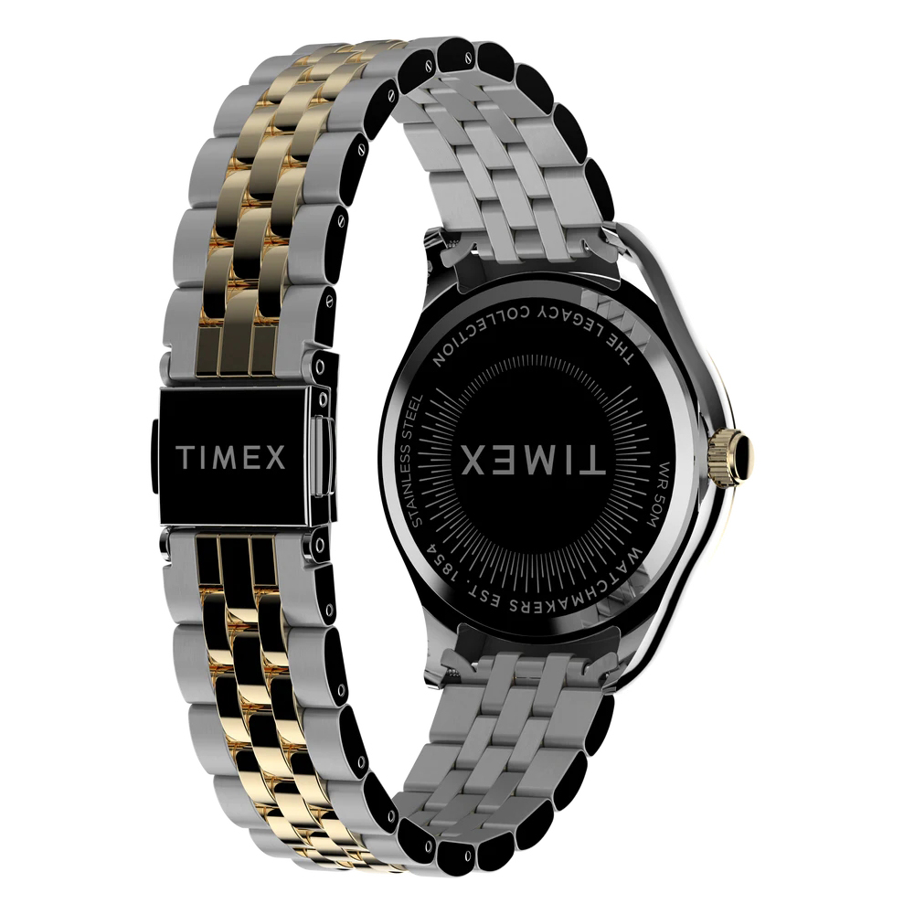 Timex TW2W21800 zegarek srebrny klasyczny Legacy bransoleta - miniatura 5