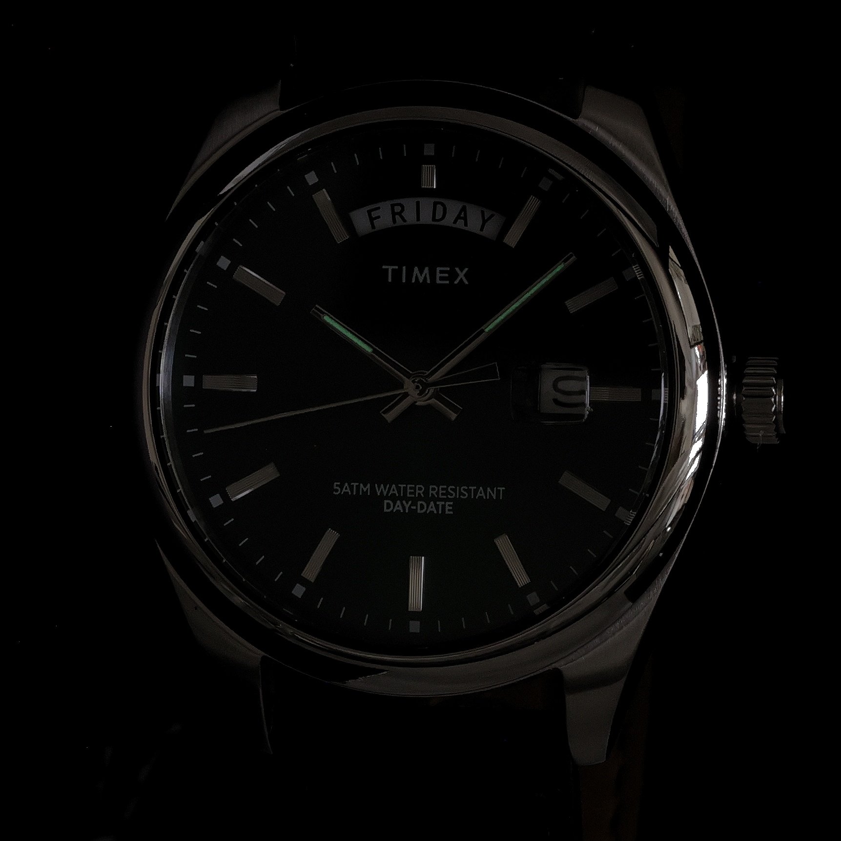 Timex TW2W57300 Legacy Eco Leather Strap Green 41mm Legacy klasyczny zegarek srebrny - miniatura 12