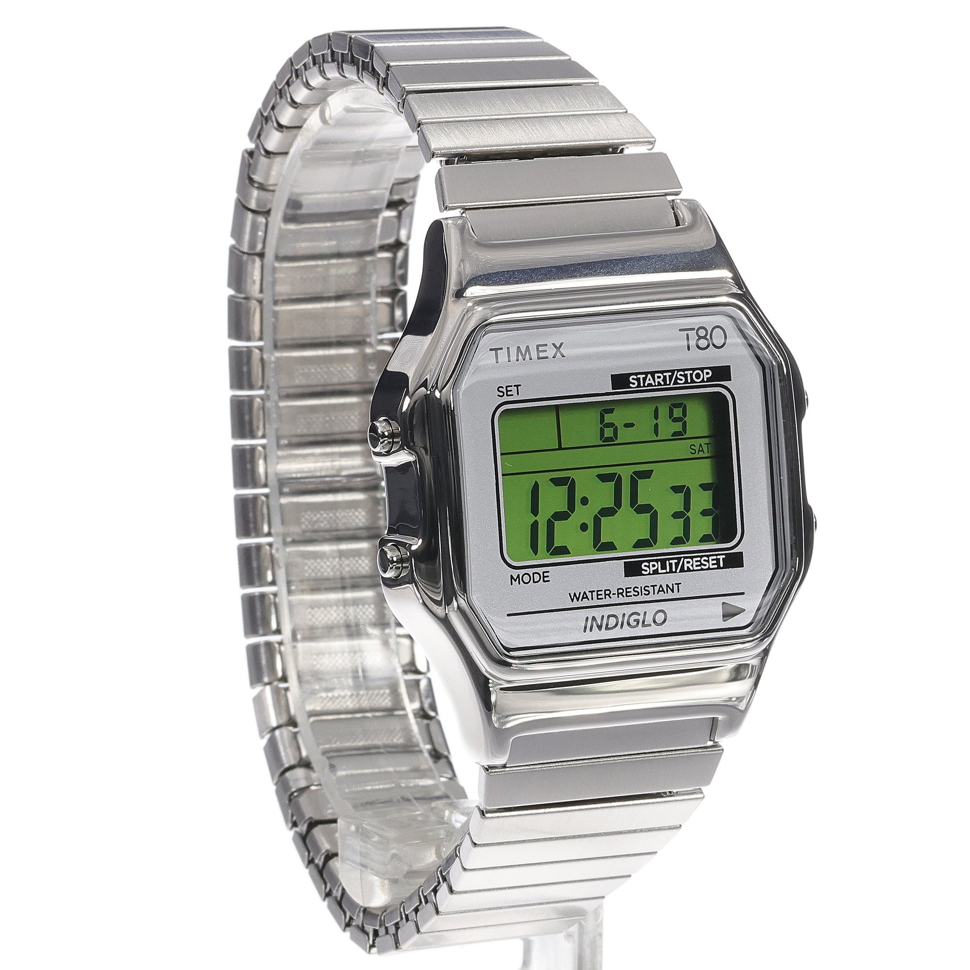 Timex TW2W68200 T80 T80 Stainless Steel 34mm zegarek męski retro mineralne - miniatura 8