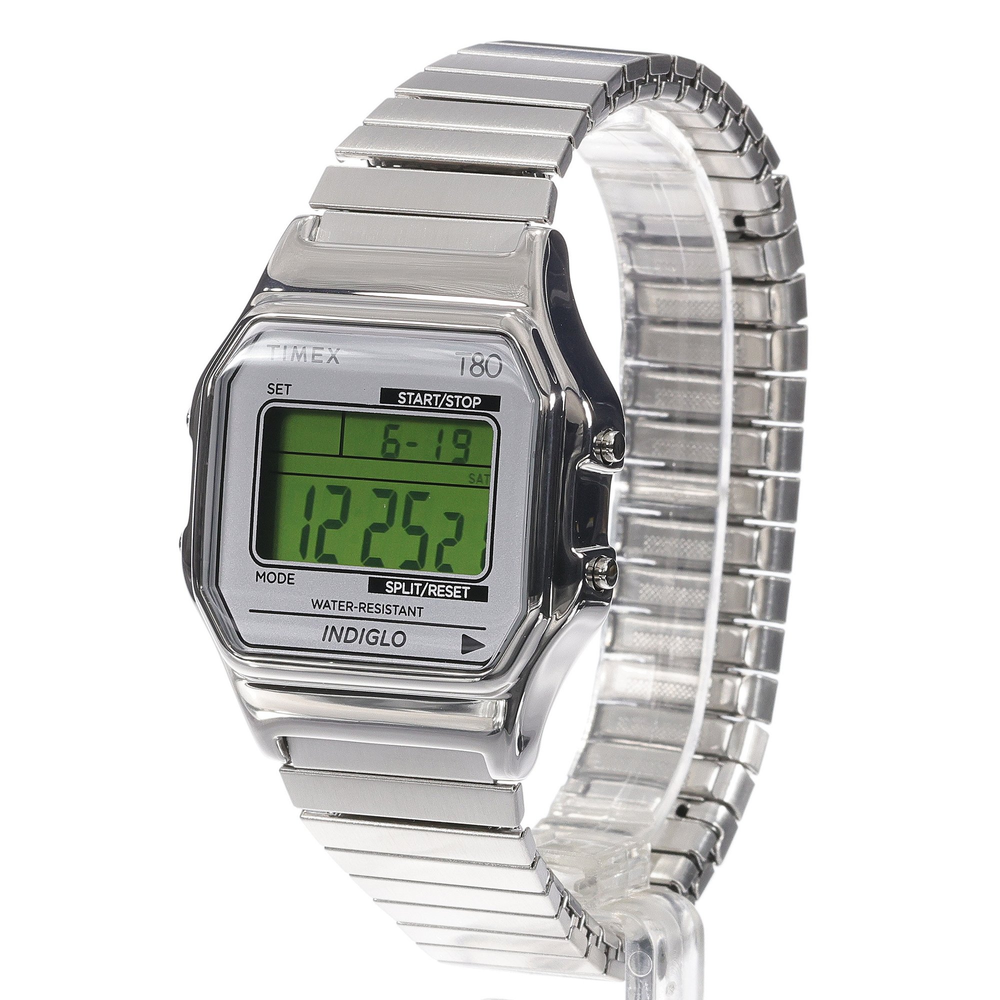 Timex TW2W68200 T80 T80 Stainless Steel 34mm zegarek męski retro mineralne - miniatura 10