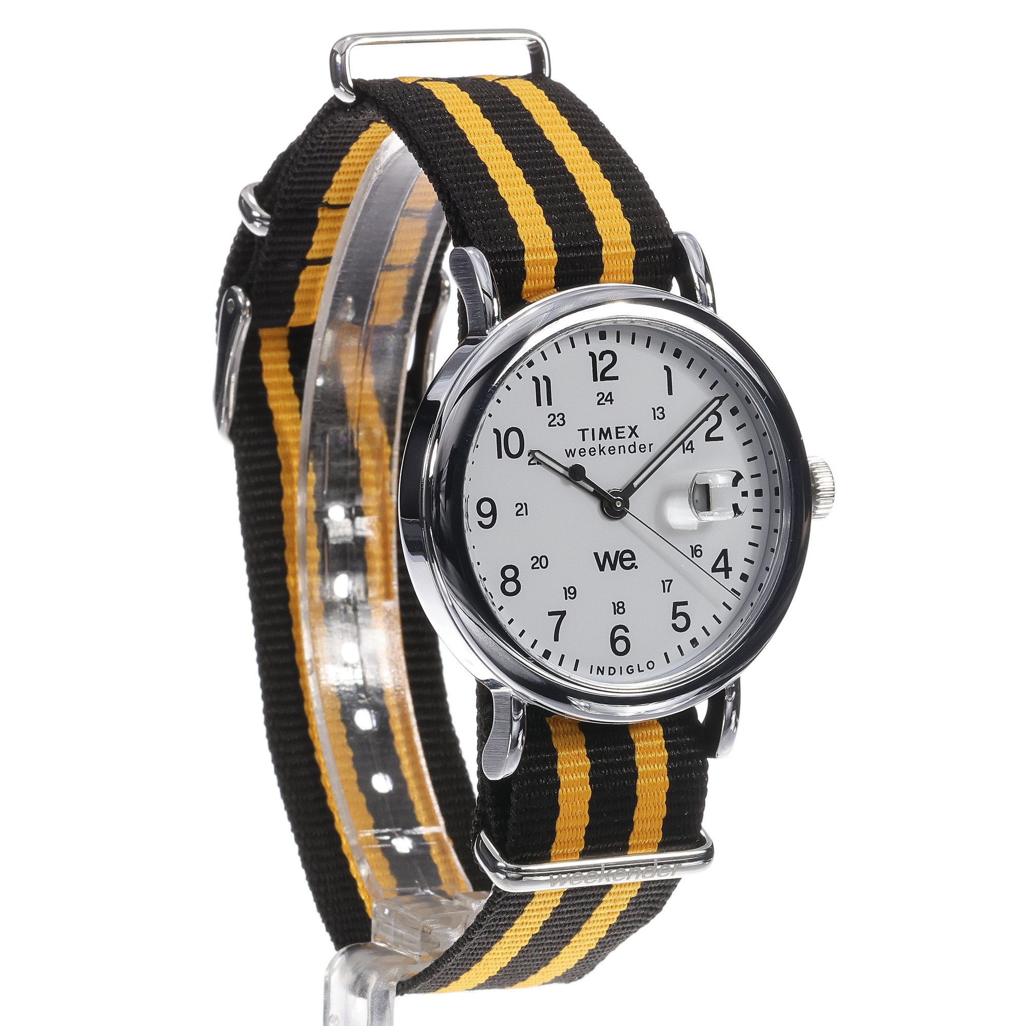 Timex TW2W86200 Weekender Material Strap 39mm Weekender klasyczny zegarek srebrny - miniatura 9