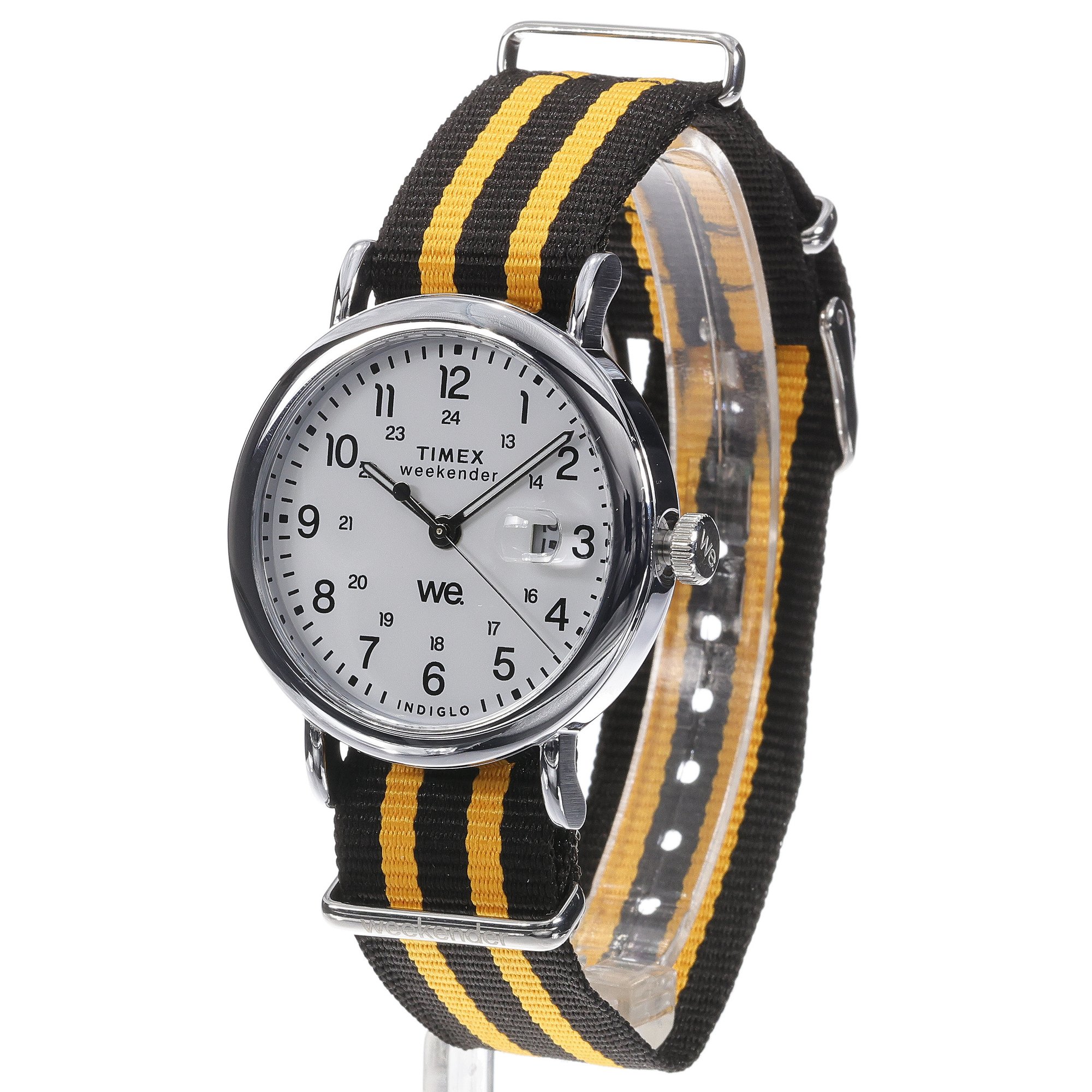 Timex TW2W86200 Weekender Material Strap 39mm Weekender klasyczny zegarek srebrny - miniatura 11