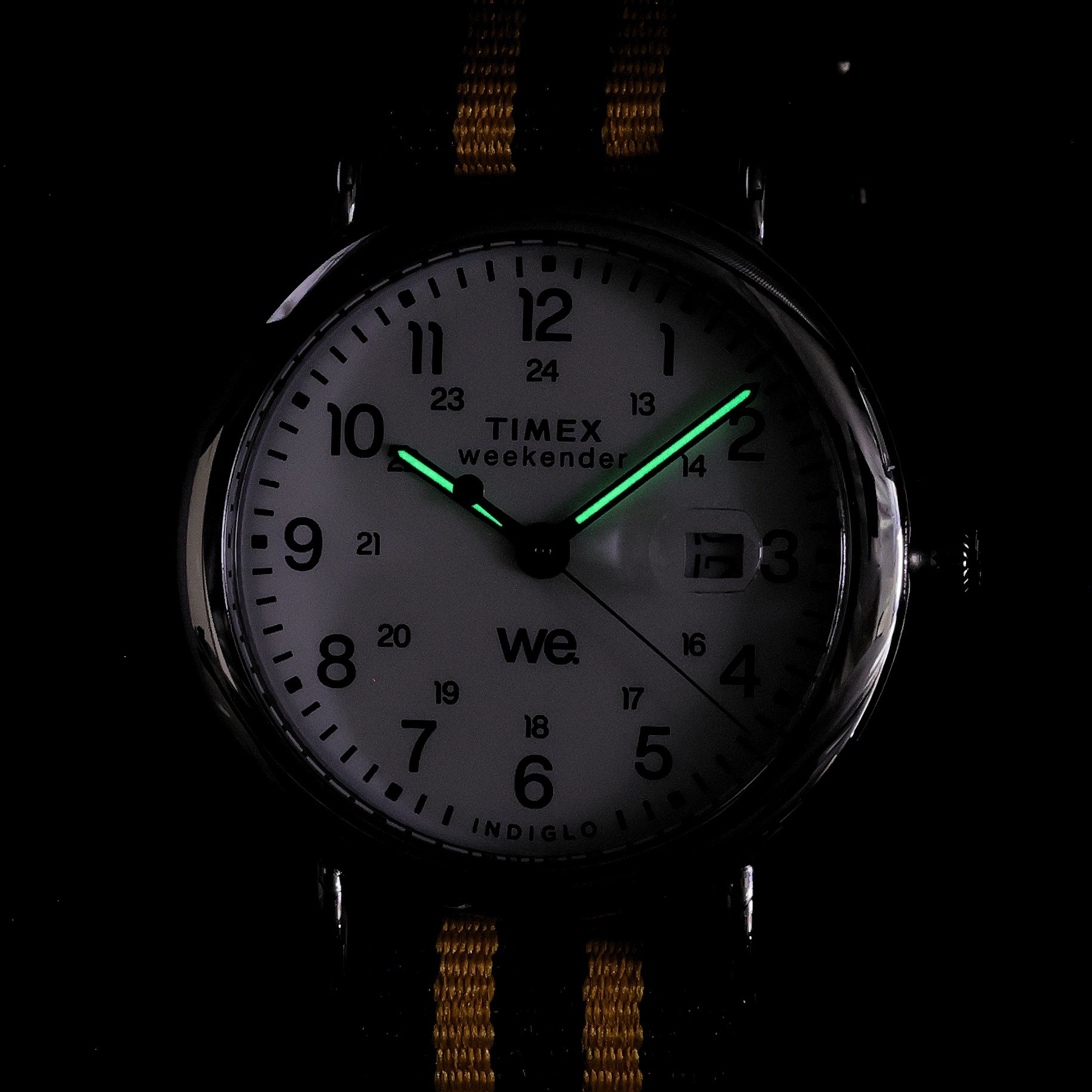 Timex TW2W86200 Weekender Material Strap 39mm Weekender klasyczny zegarek srebrny - miniatura 12